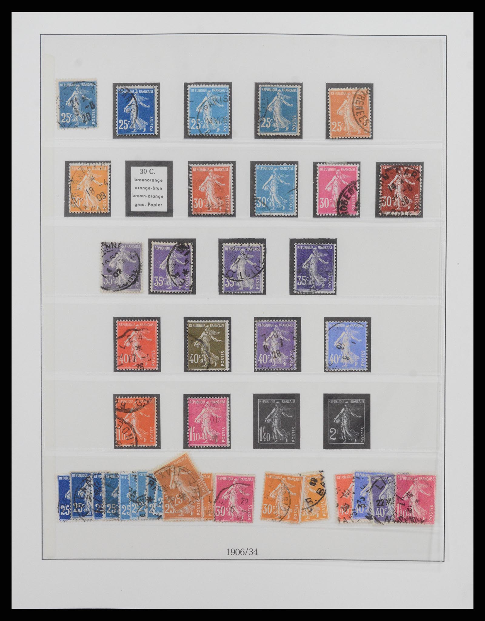 37719 015 - Postzegelverzameling 37719 Frankrijk 1849-2009.
