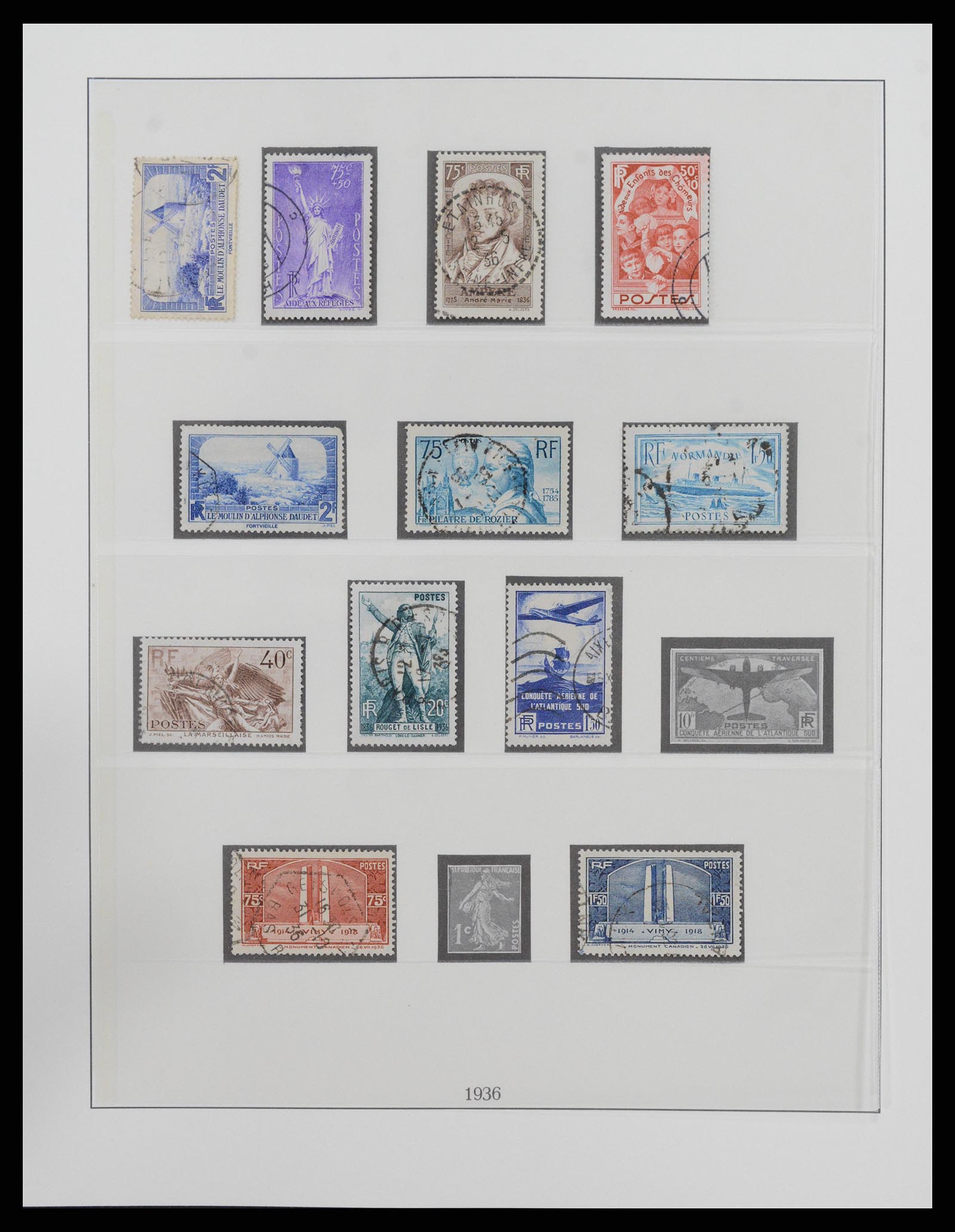 37719 025 - Stamp collection 37719 France 1849-2009.