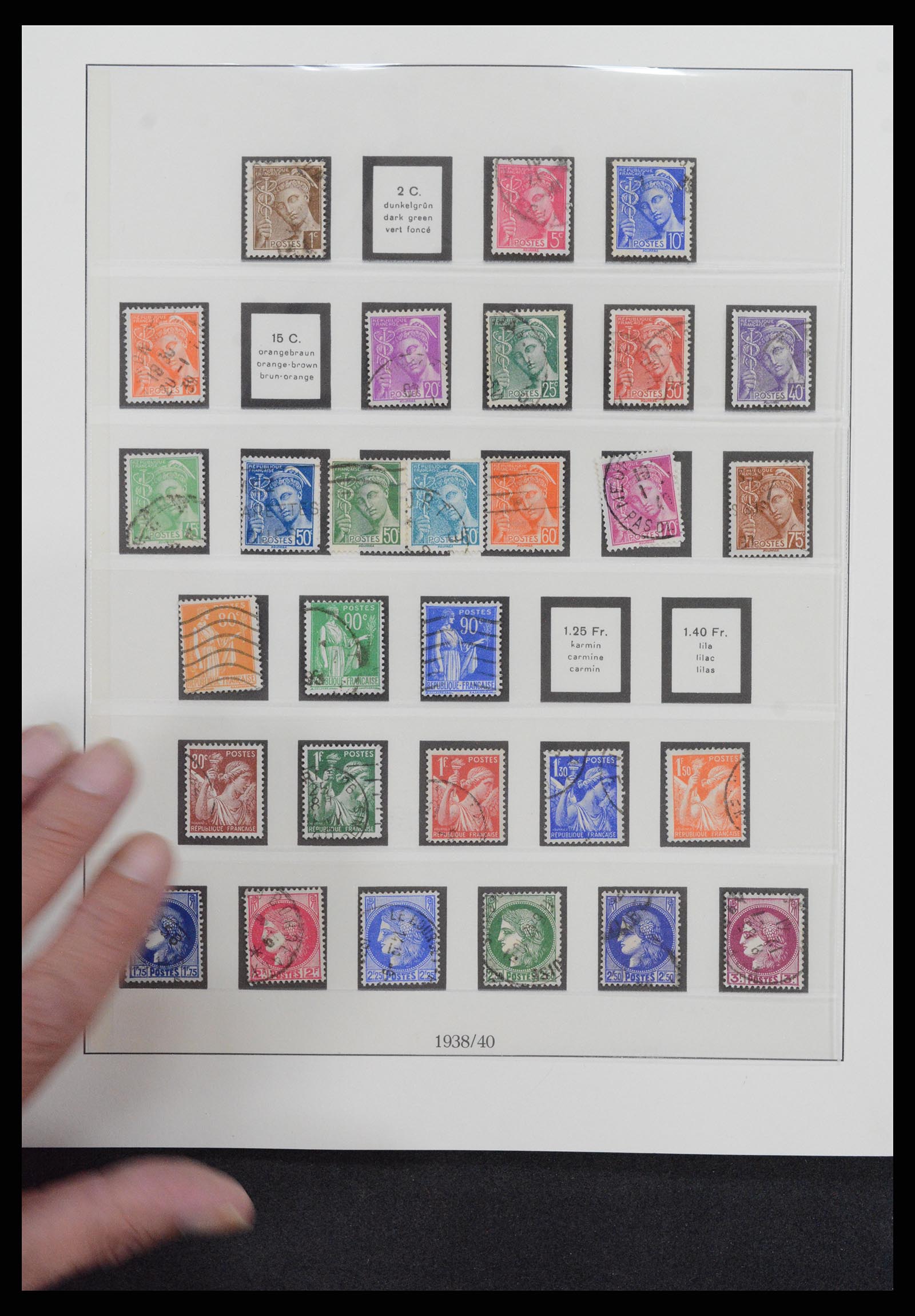 37719 029 - Postzegelverzameling 37719 Frankrijk 1849-2009.