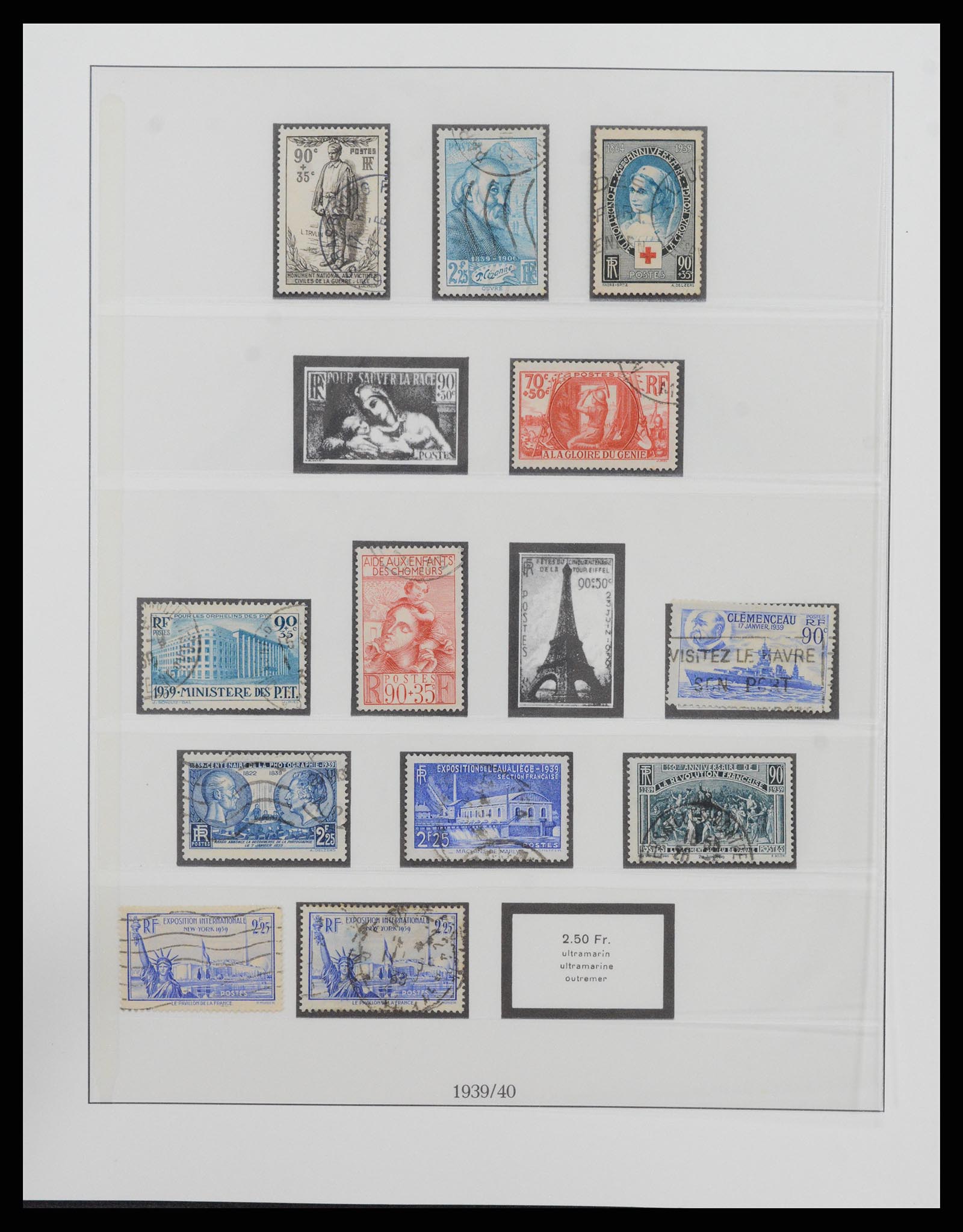 37719 032 - Postzegelverzameling 37719 Frankrijk 1849-2009.