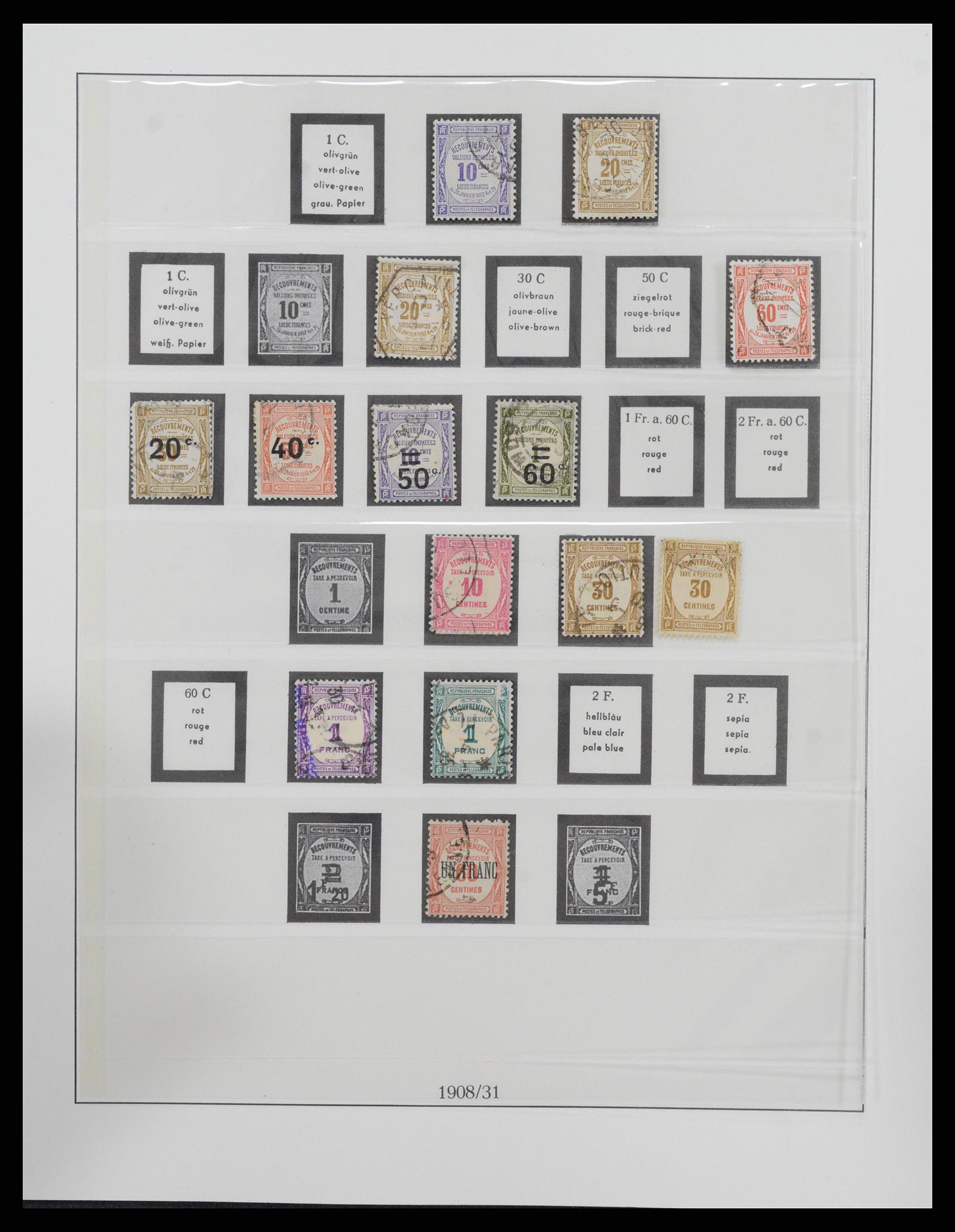 37719 040 - Postzegelverzameling 37719 Frankrijk 1849-2009.