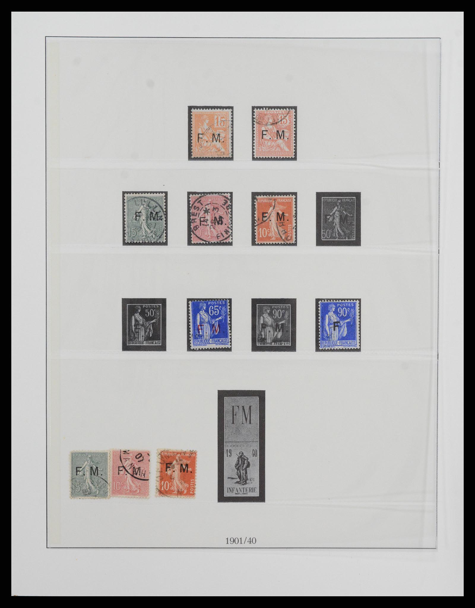 37719 044 - Postzegelverzameling 37719 Frankrijk 1849-2009.