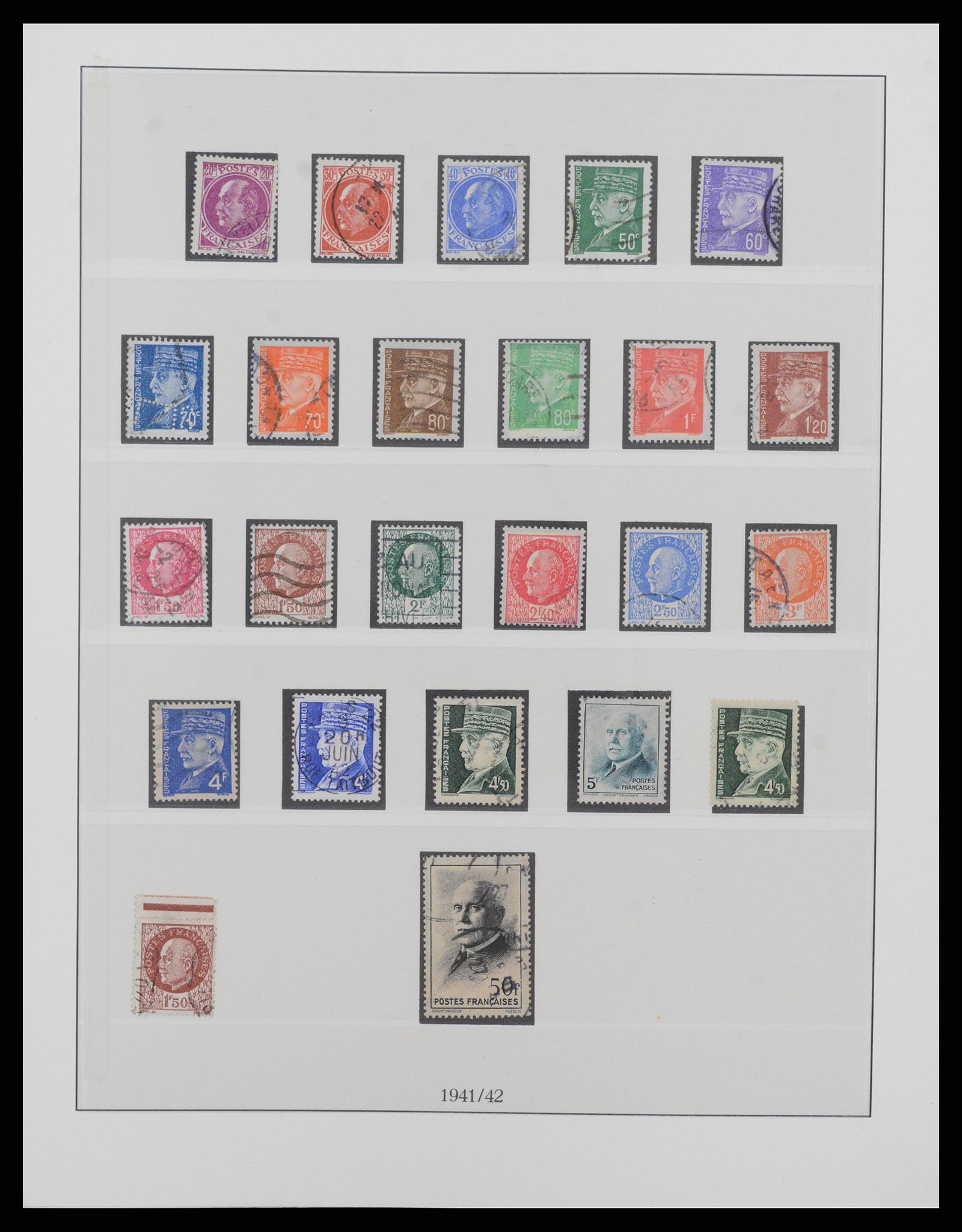 37719 049 - Postzegelverzameling 37719 Frankrijk 1849-2009.