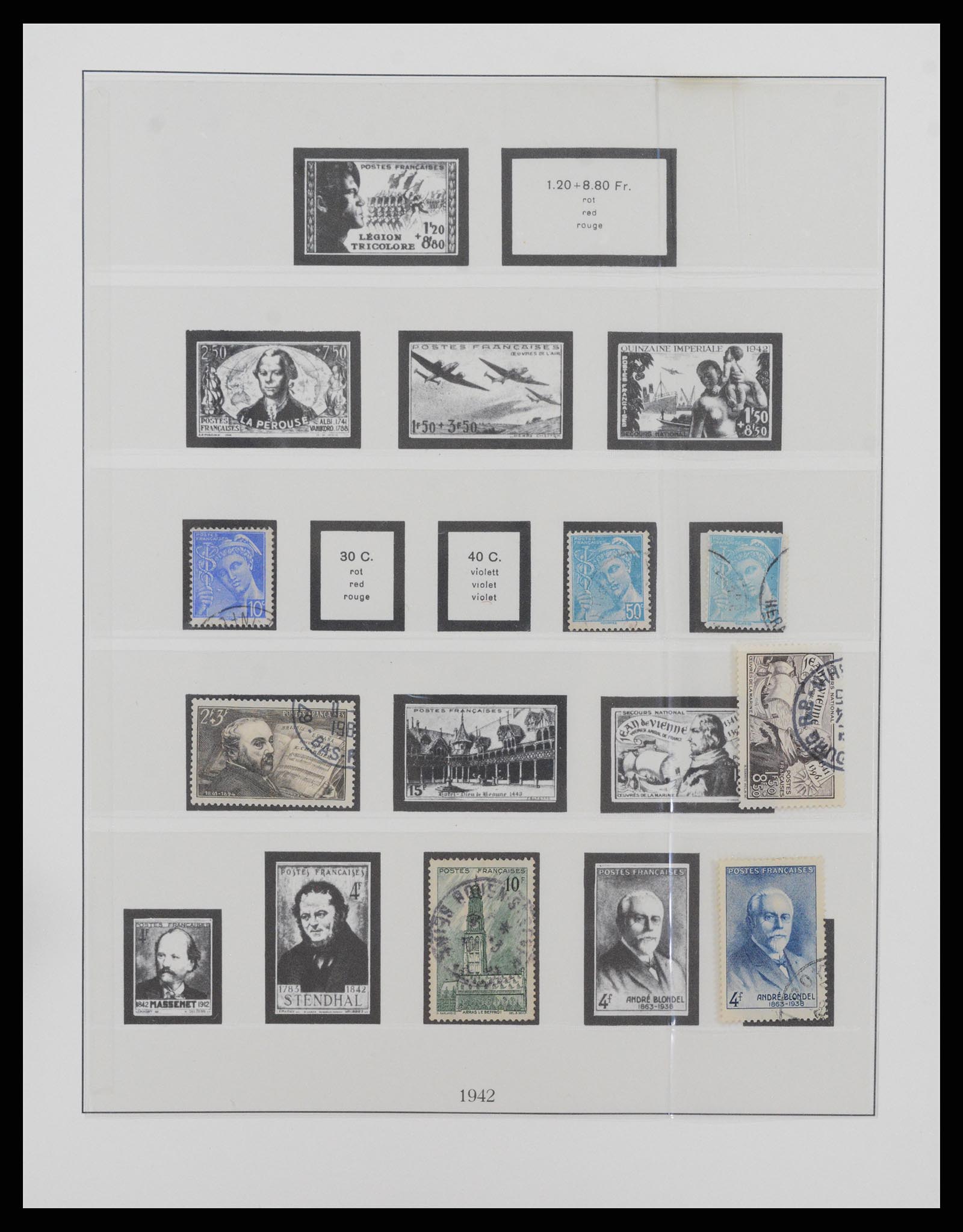 37719 050 - Postzegelverzameling 37719 Frankrijk 1849-2009.