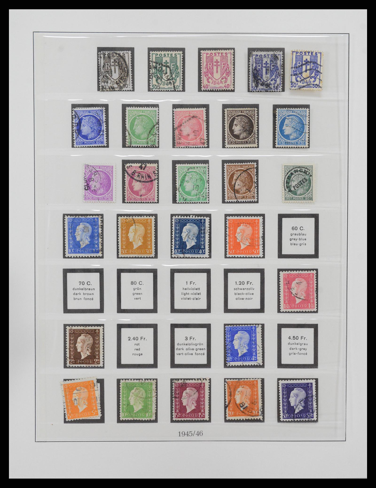 37719 056 - Postzegelverzameling 37719 Frankrijk 1849-2009.