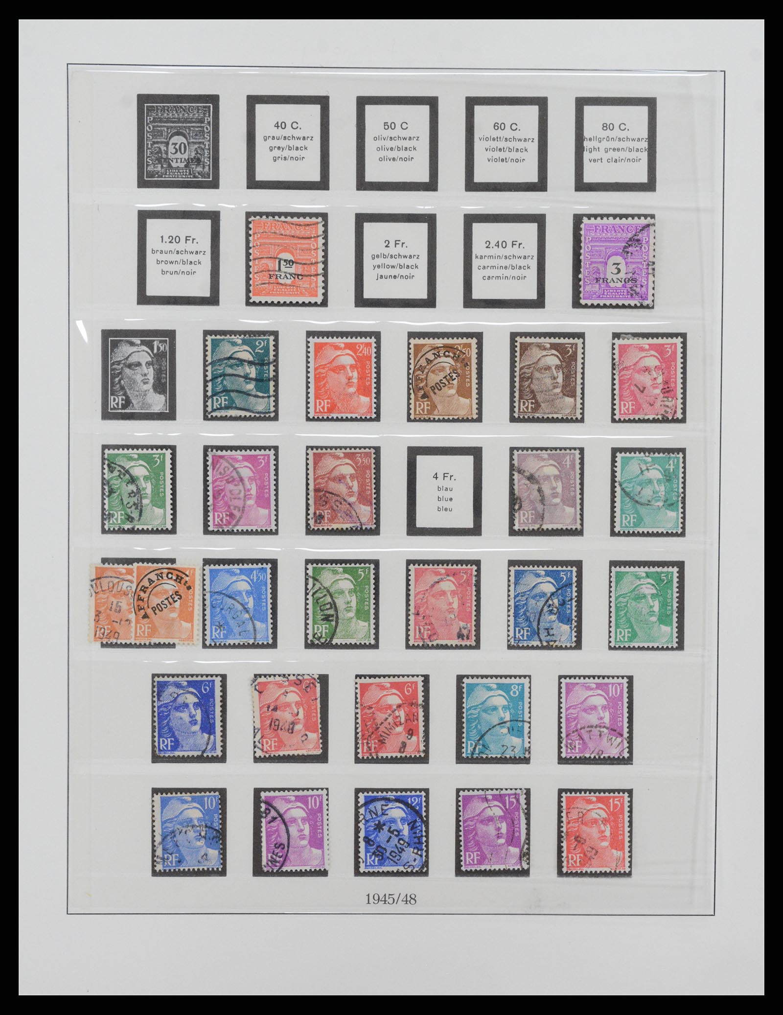 37719 057 - Postzegelverzameling 37719 Frankrijk 1849-2009.
