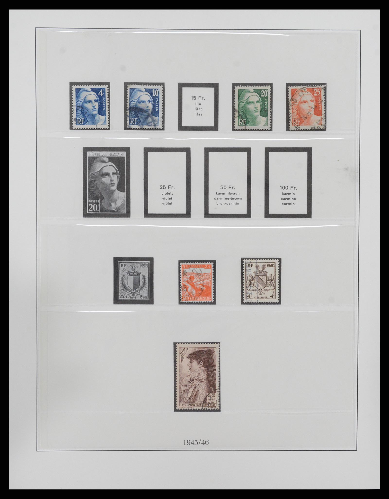37719 058 - Postzegelverzameling 37719 Frankrijk 1849-2009.