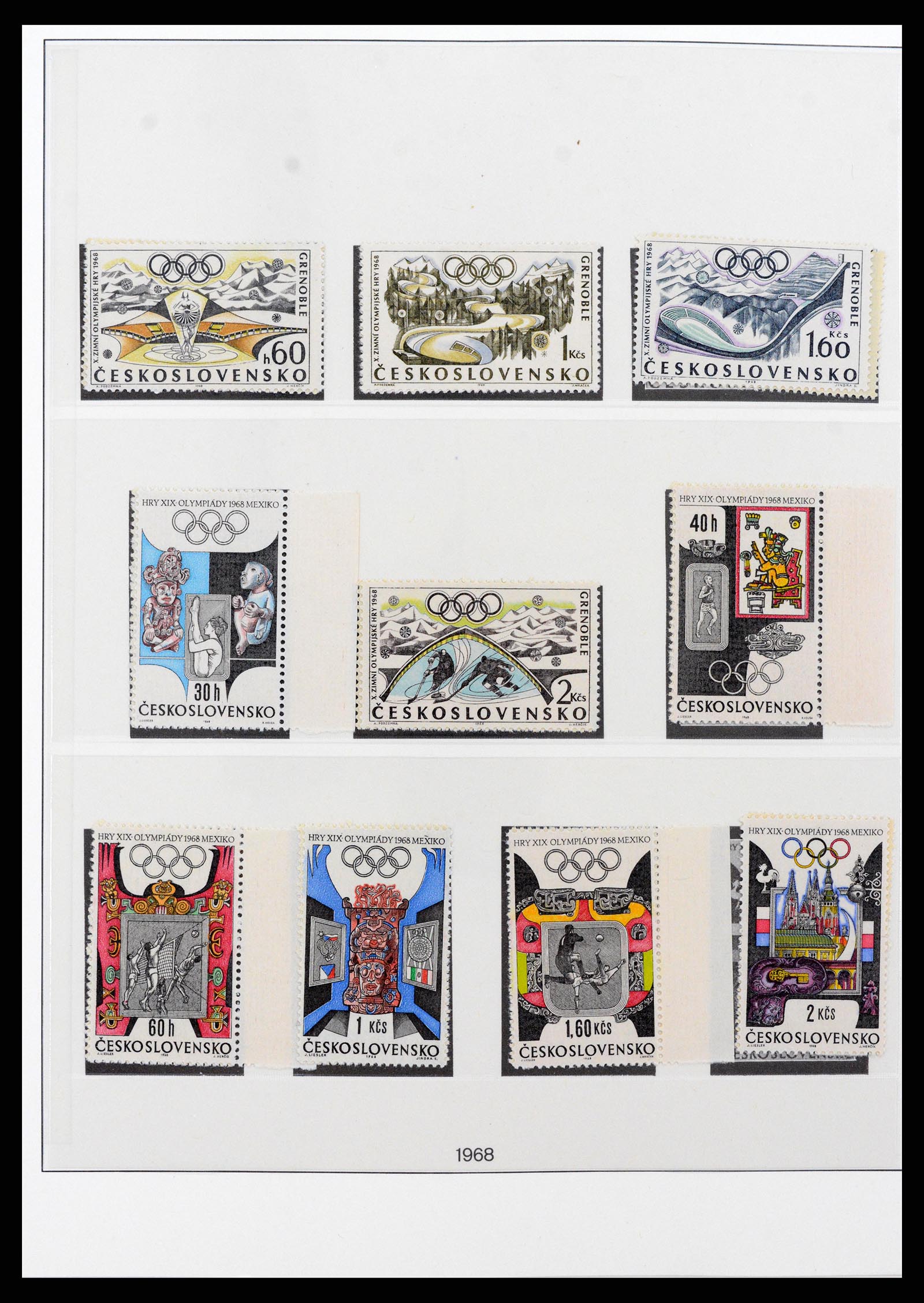 37724 002 - Postzegelverzameling 37724 Tsjechoslowakije 1918-1990.