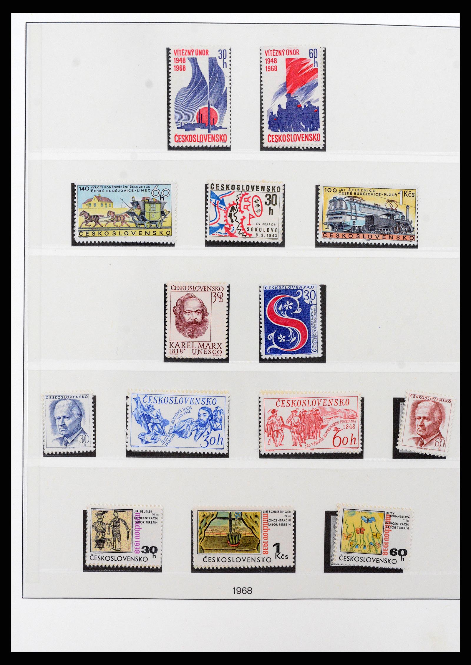 37724 004 - Postzegelverzameling 37724 Tsjechoslowakije 1918-1990.