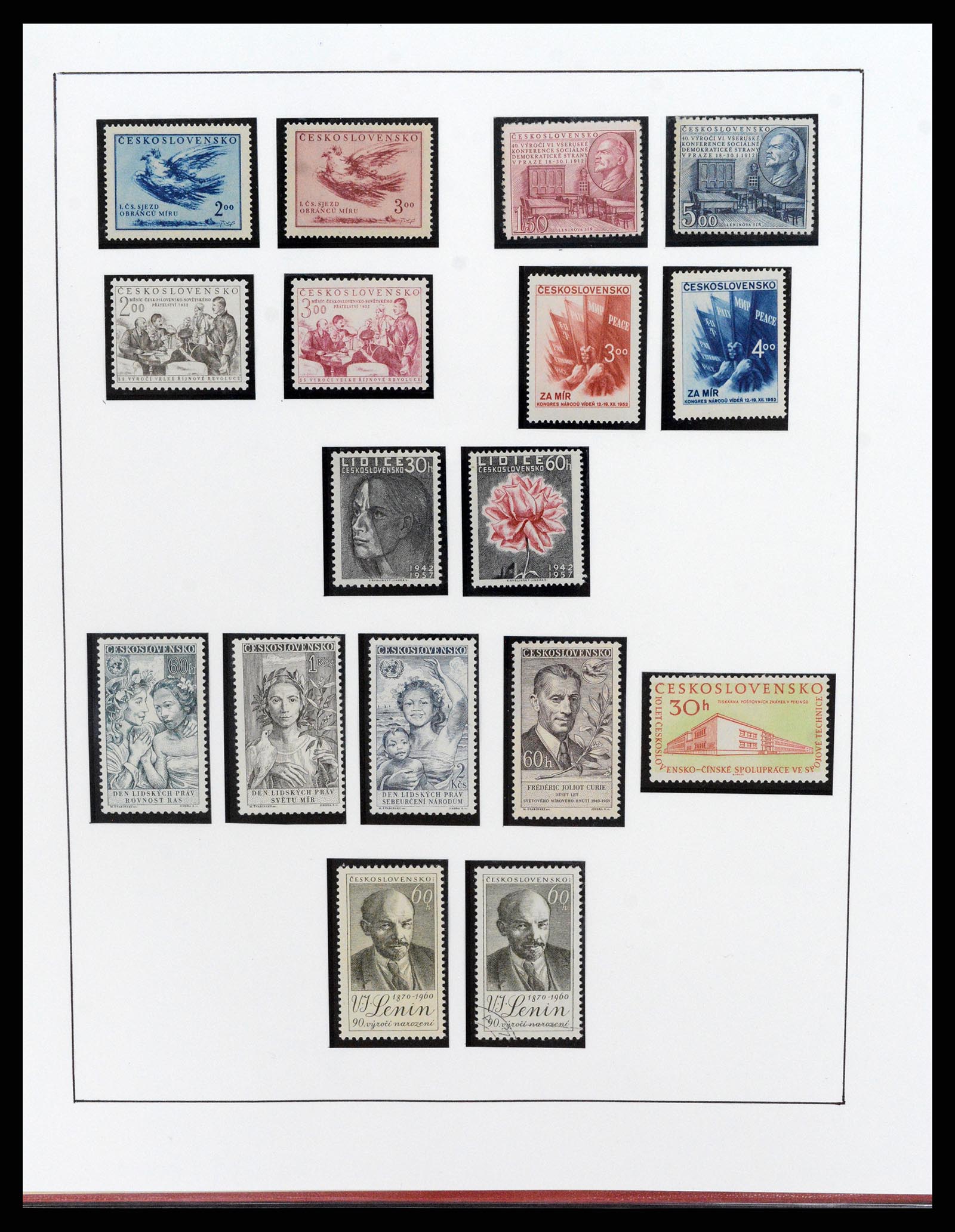 37725 002 - Postzegelverzameling 37725 Tsjechoslowakije/Slowakije/Tsjechie 1918-2
