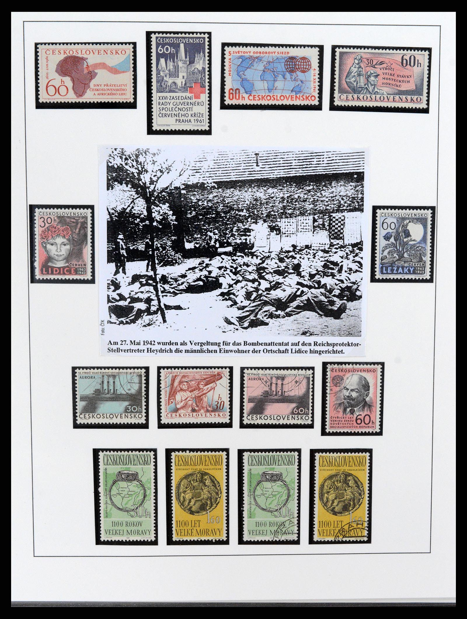 37725 003 - Postzegelverzameling 37725 Tsjechoslowakije/Slowakije/Tsjechie 1918-2