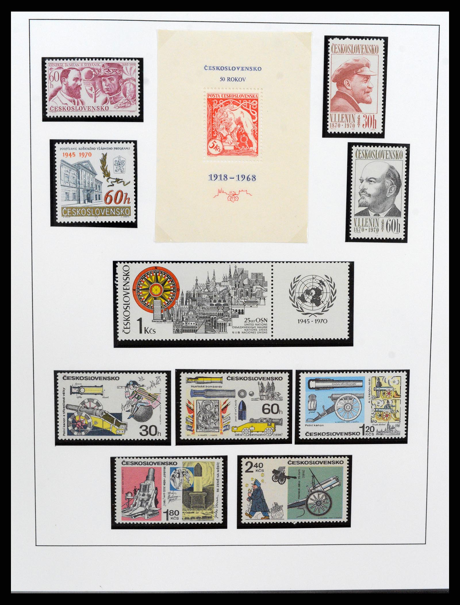 37725 005 - Postzegelverzameling 37725 Tsjechoslowakije/Slowakije/Tsjechie 1918-2