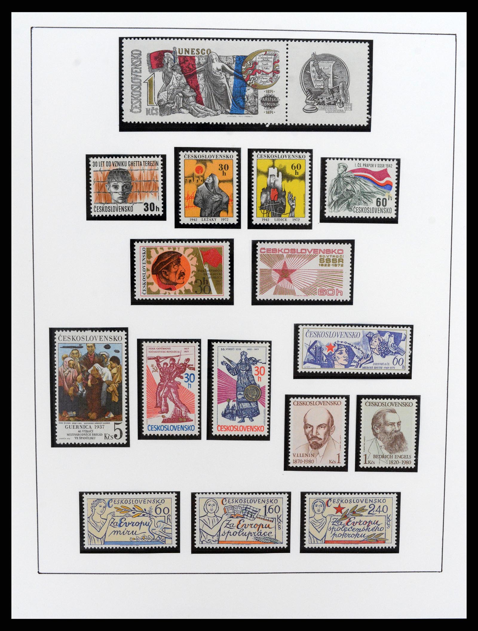 37725 006 - Postzegelverzameling 37725 Tsjechoslowakije/Slowakije/Tsjechie 1918-2