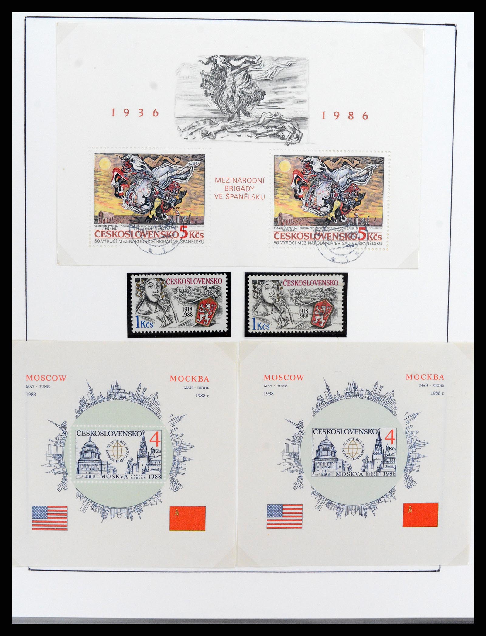 37725 012 - Stamp collection 37725 Czechoslovakia/Slovakia/Czech republic 1918-2020.