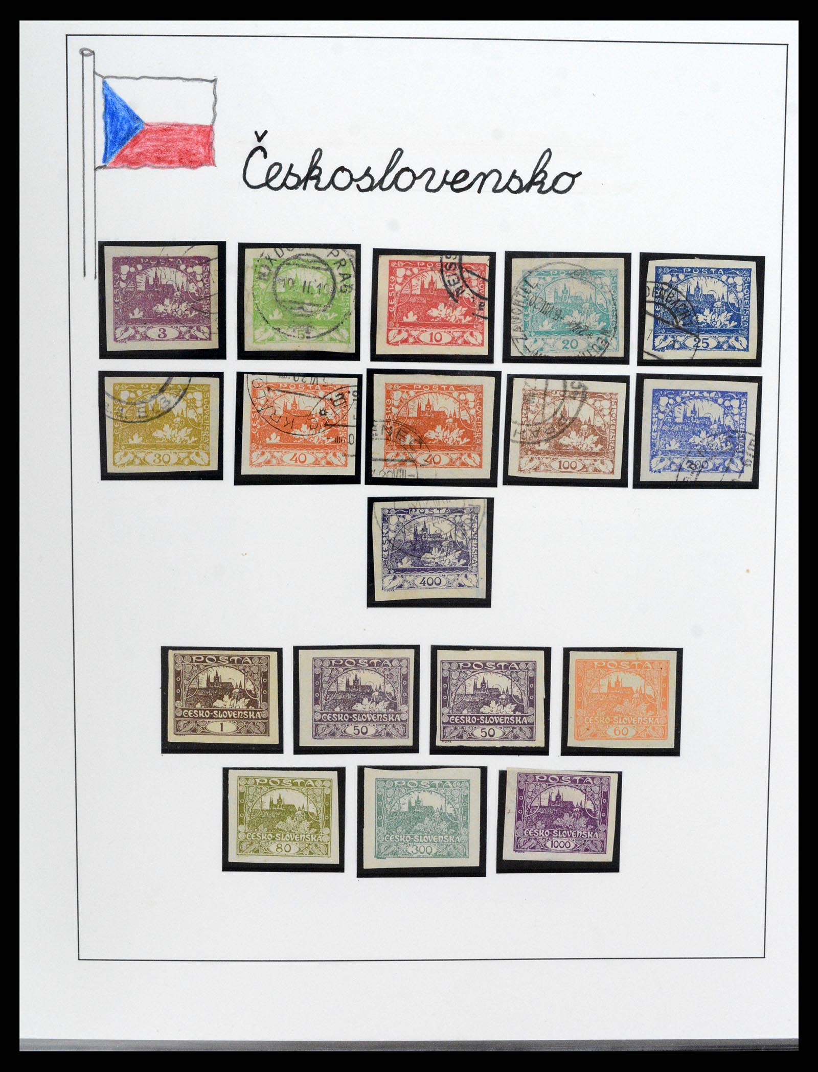 37725 014 - Postzegelverzameling 37725 Tsjechoslowakije/Slowakije/Tsjechie 1918-2