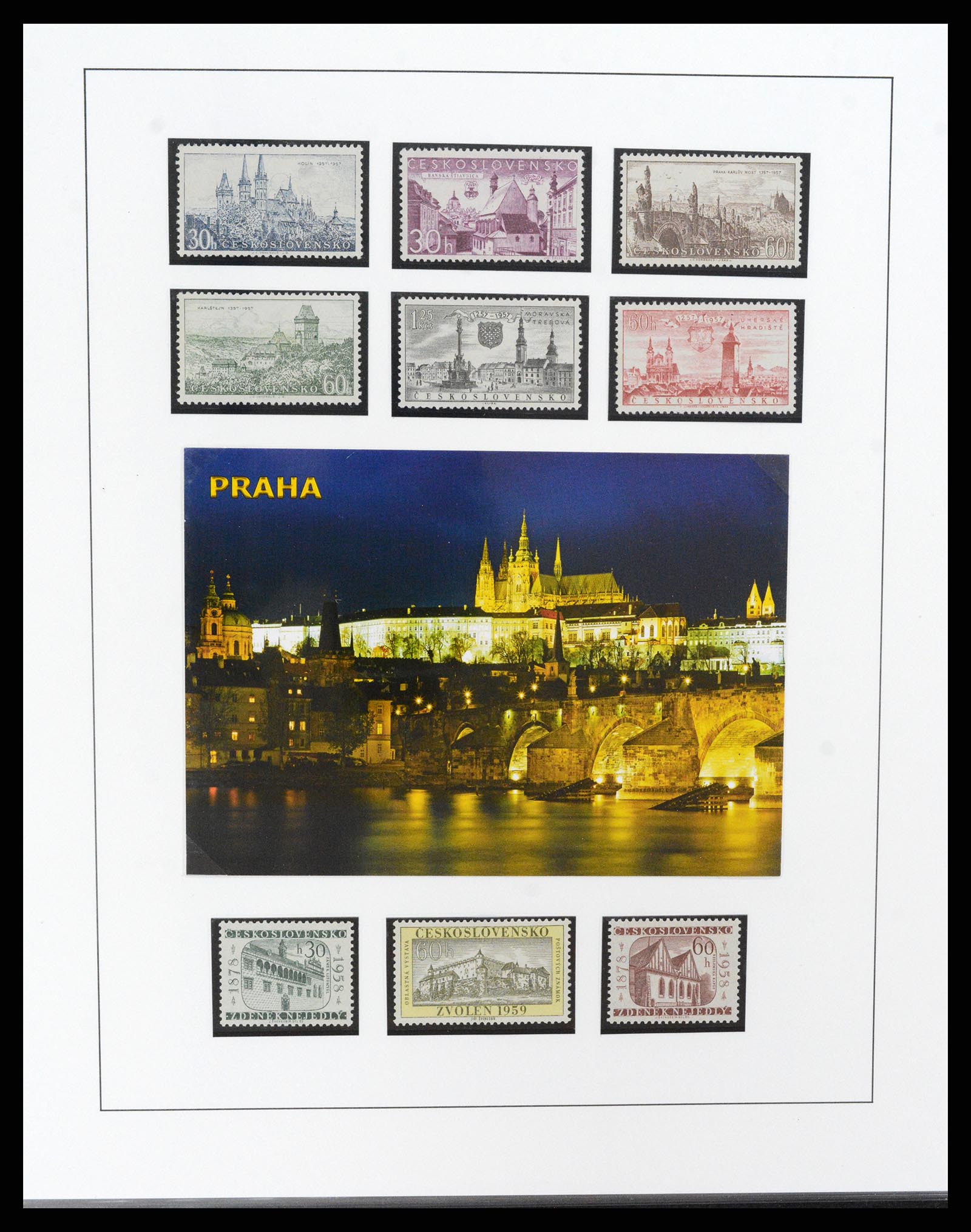37725 026 - Postzegelverzameling 37725 Tsjechoslowakije/Slowakije/Tsjechie 1918-2