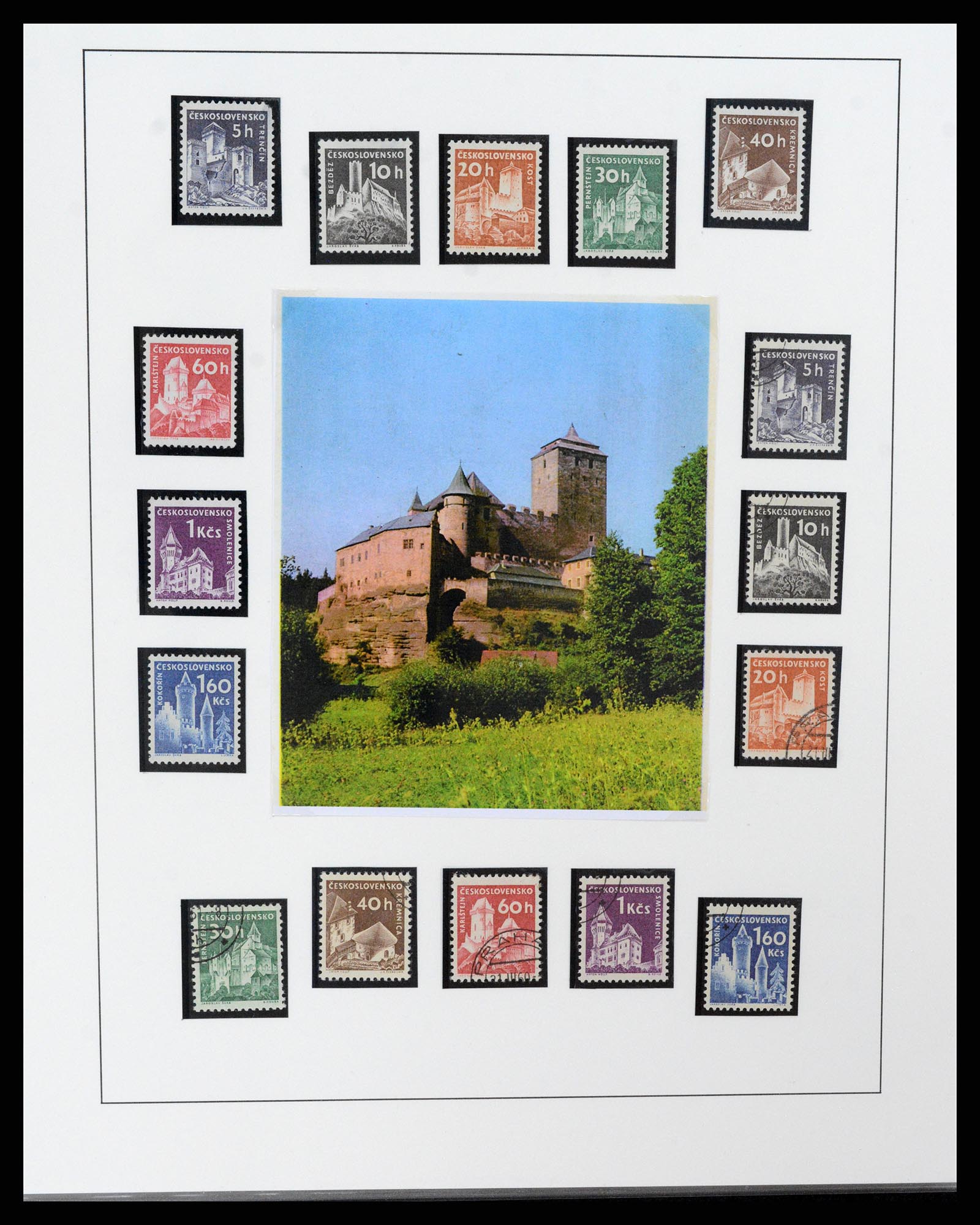 37725 028 - Postzegelverzameling 37725 Tsjechoslowakije/Slowakije/Tsjechie 1918-2