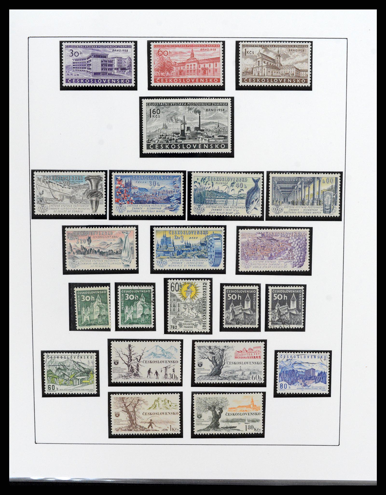 37725 029 - Postzegelverzameling 37725 Tsjechoslowakije/Slowakije/Tsjechie 1918-2