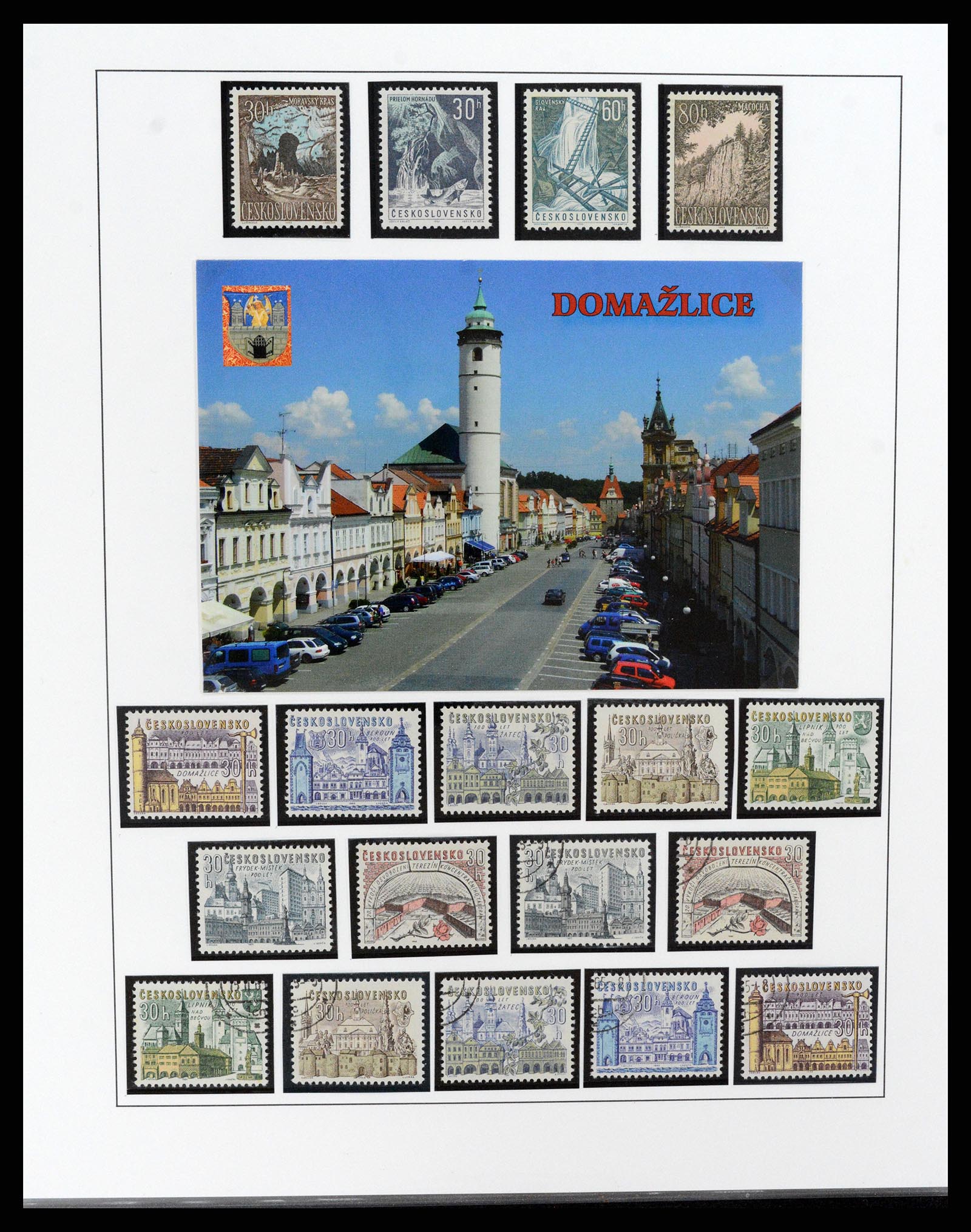 37725 030 - Postzegelverzameling 37725 Tsjechoslowakije/Slowakije/Tsjechie 1918-2