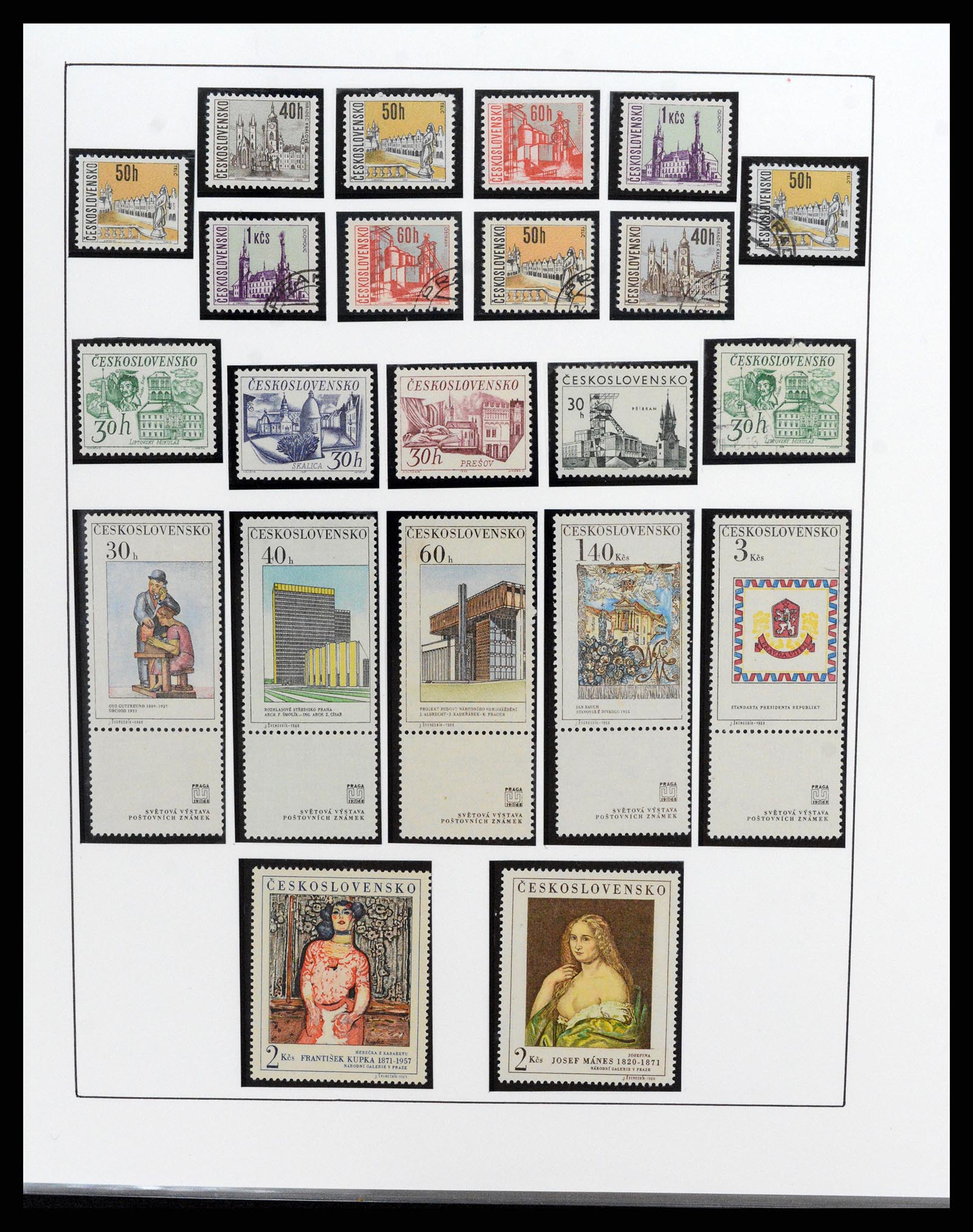 37725 033 - Postzegelverzameling 37725 Tsjechoslowakije/Slowakije/Tsjechie 1918-2