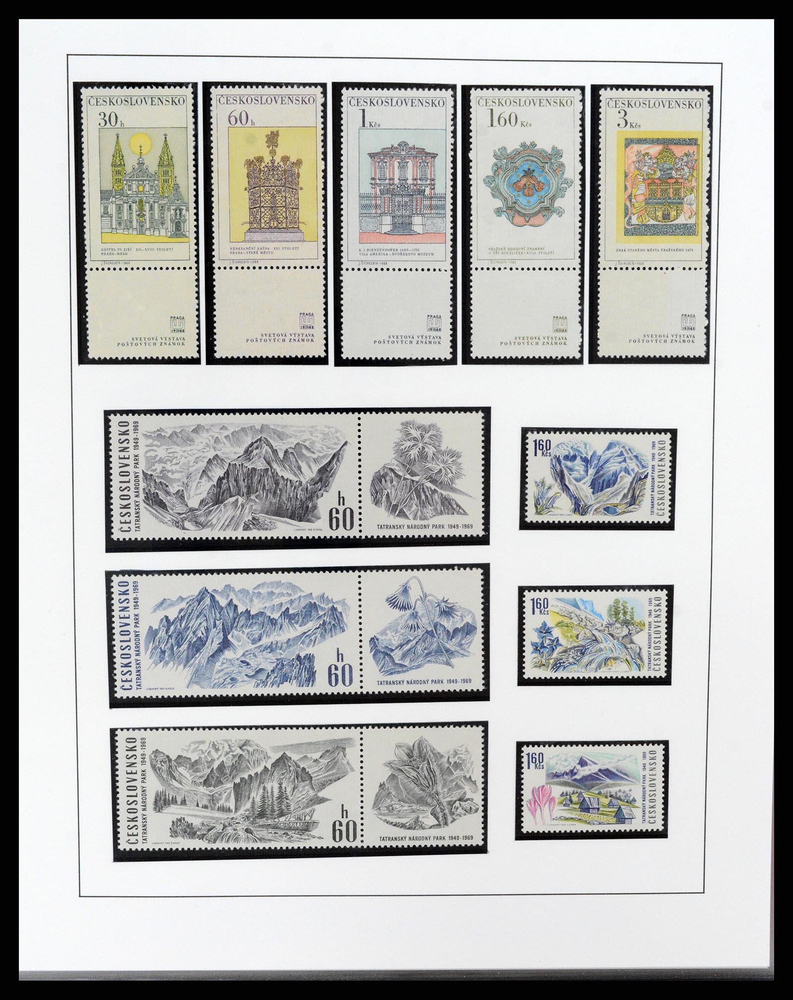 37725 034 - Postzegelverzameling 37725 Tsjechoslowakije/Slowakije/Tsjechie 1918-2