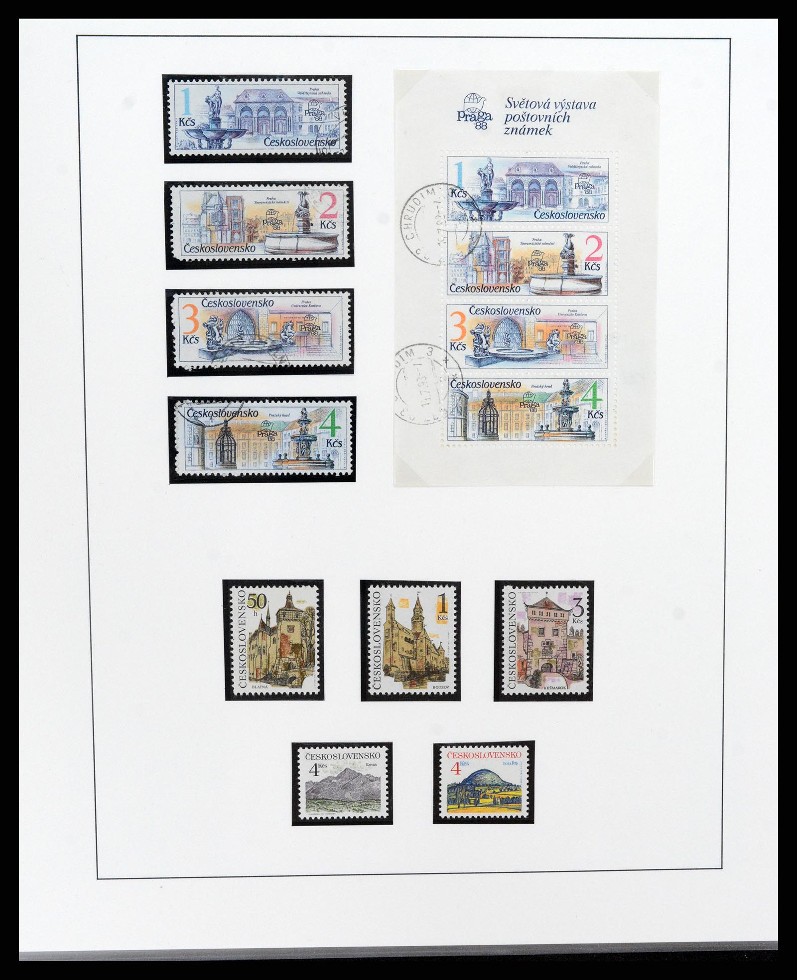 37725 040 - Postzegelverzameling 37725 Tsjechoslowakije/Slowakije/Tsjechie 1918-2