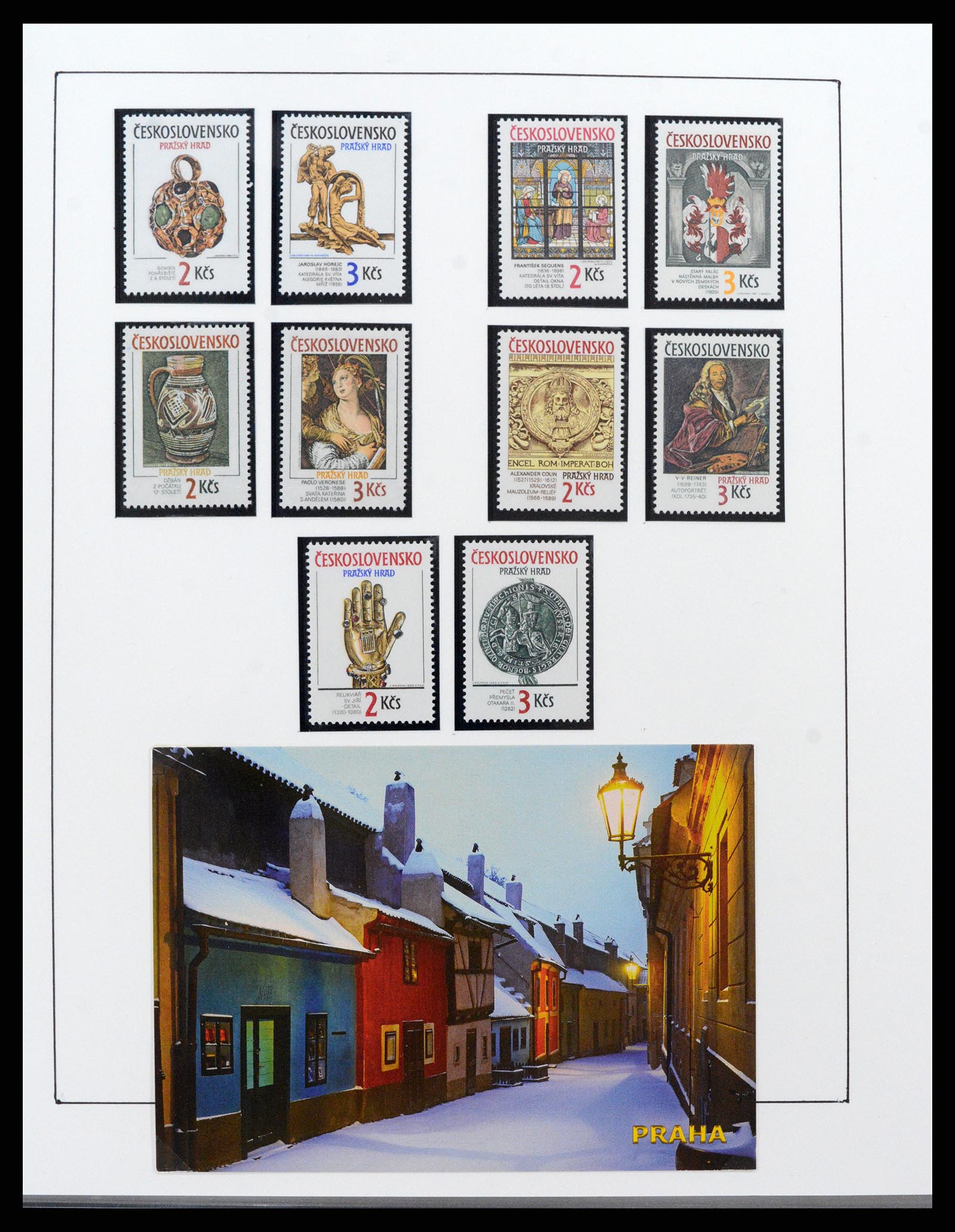 37725 050 - Postzegelverzameling 37725 Tsjechoslowakije/Slowakije/Tsjechie 1918-2