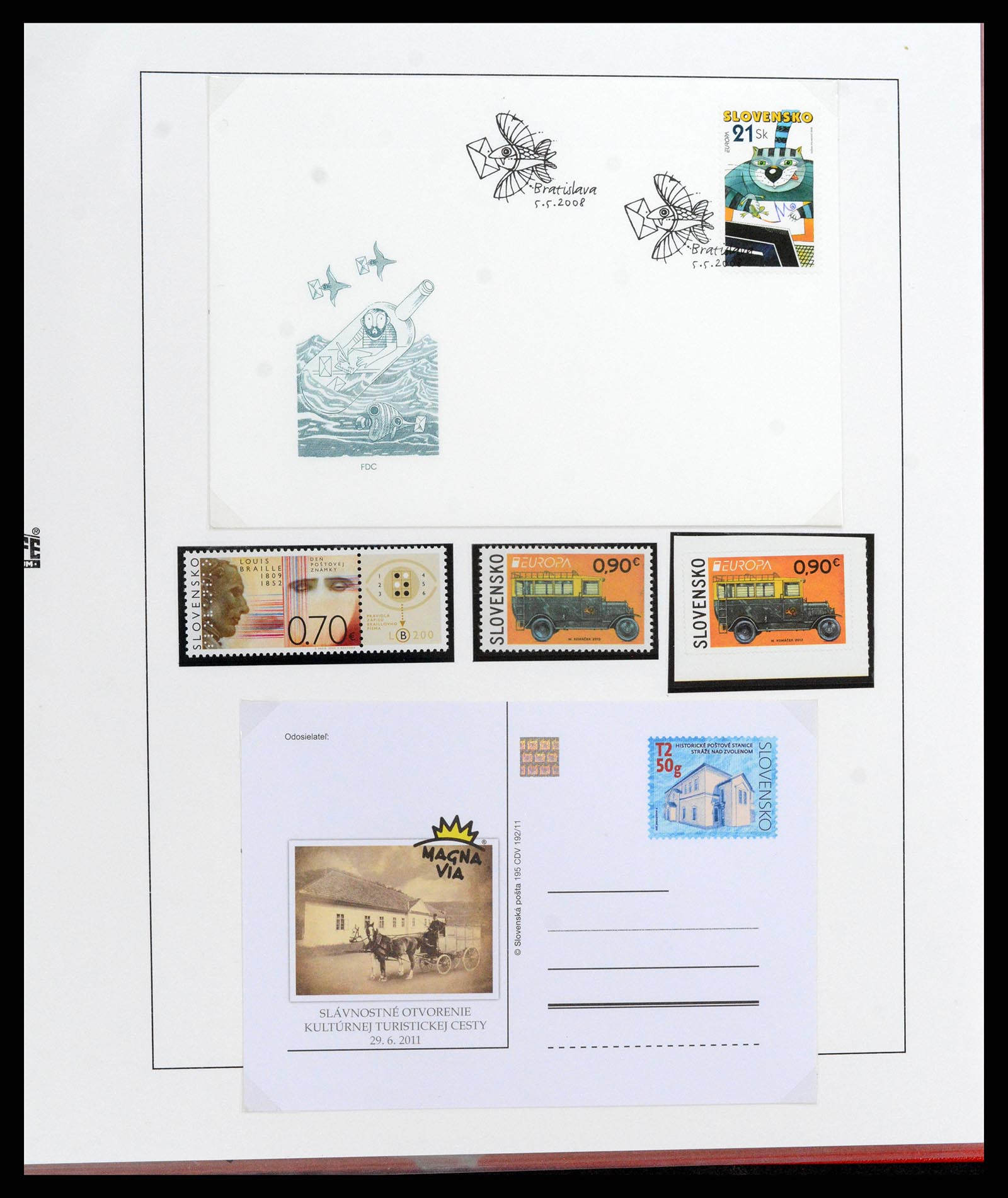 37725 643 - Postzegelverzameling 37725 Tsjechoslowakije/Slowakije/Tsjechie 1918-2