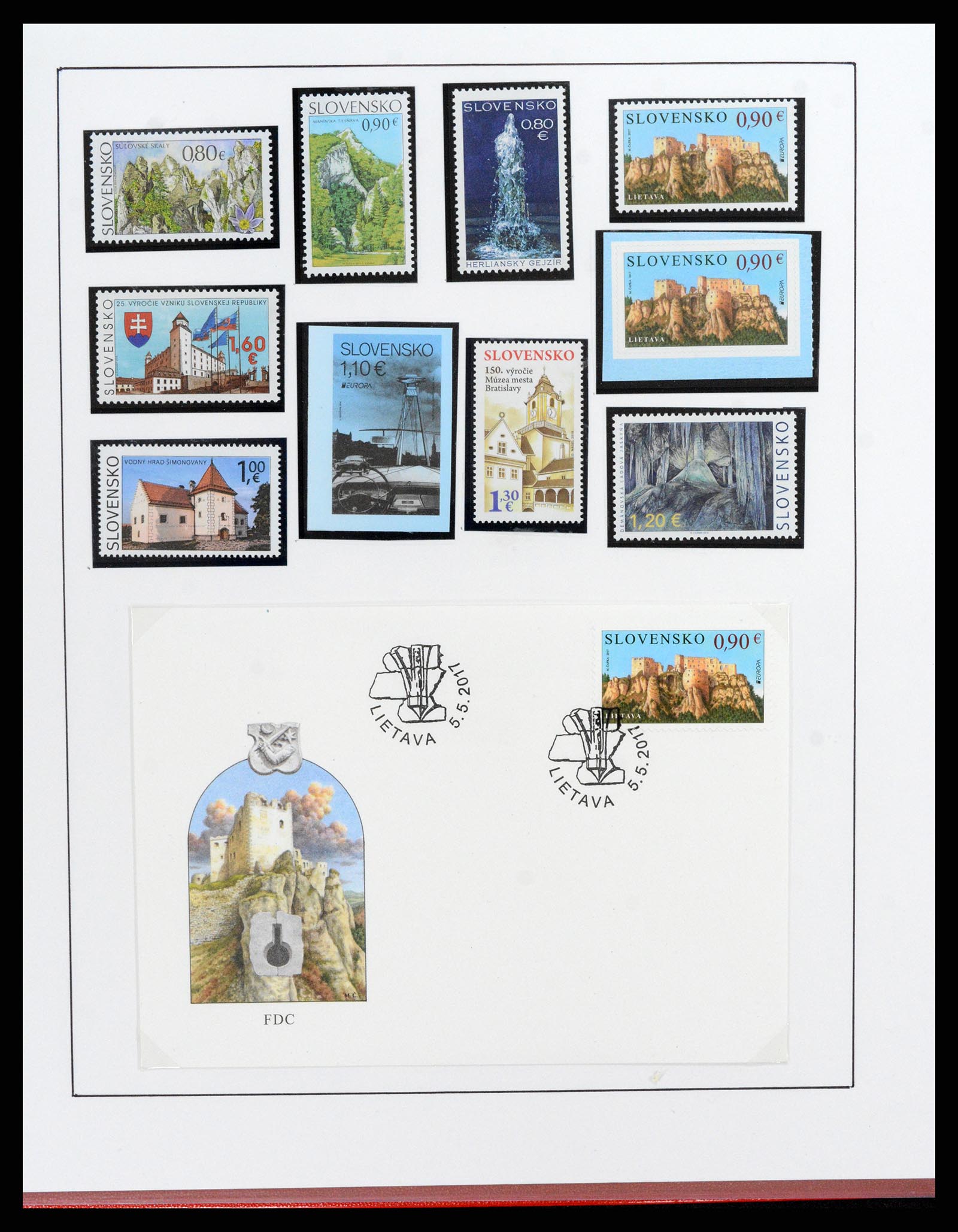 37725 654 - Postzegelverzameling 37725 Tsjechoslowakije/Slowakije/Tsjechie 1918-2