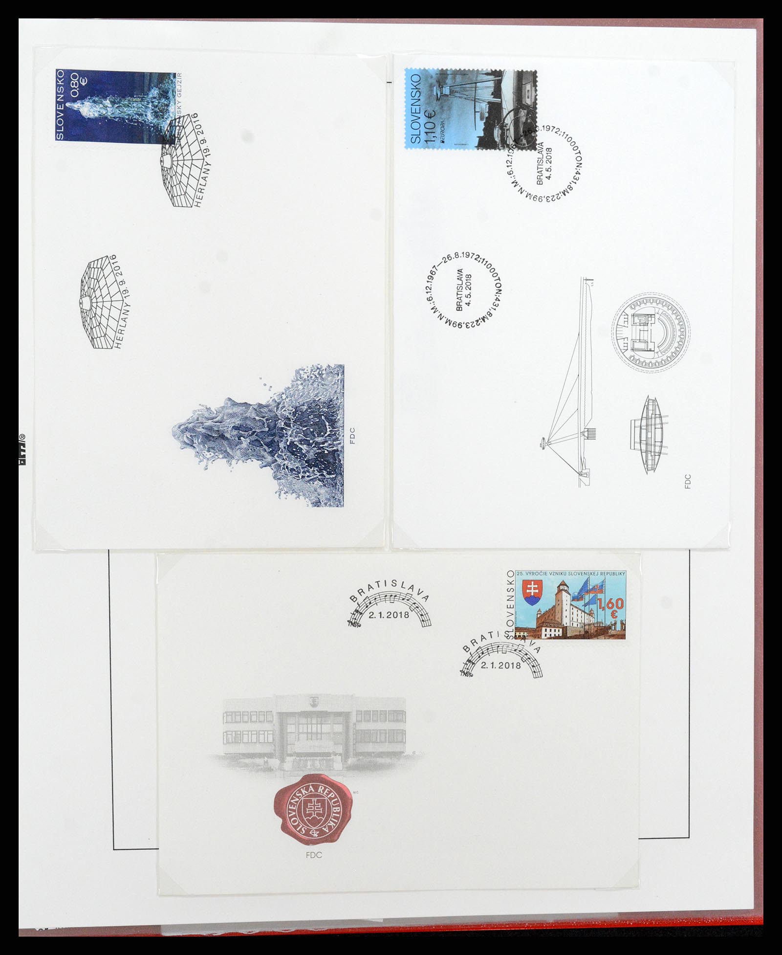 37725 657 - Postzegelverzameling 37725 Tsjechoslowakije/Slowakije/Tsjechie 1918-2
