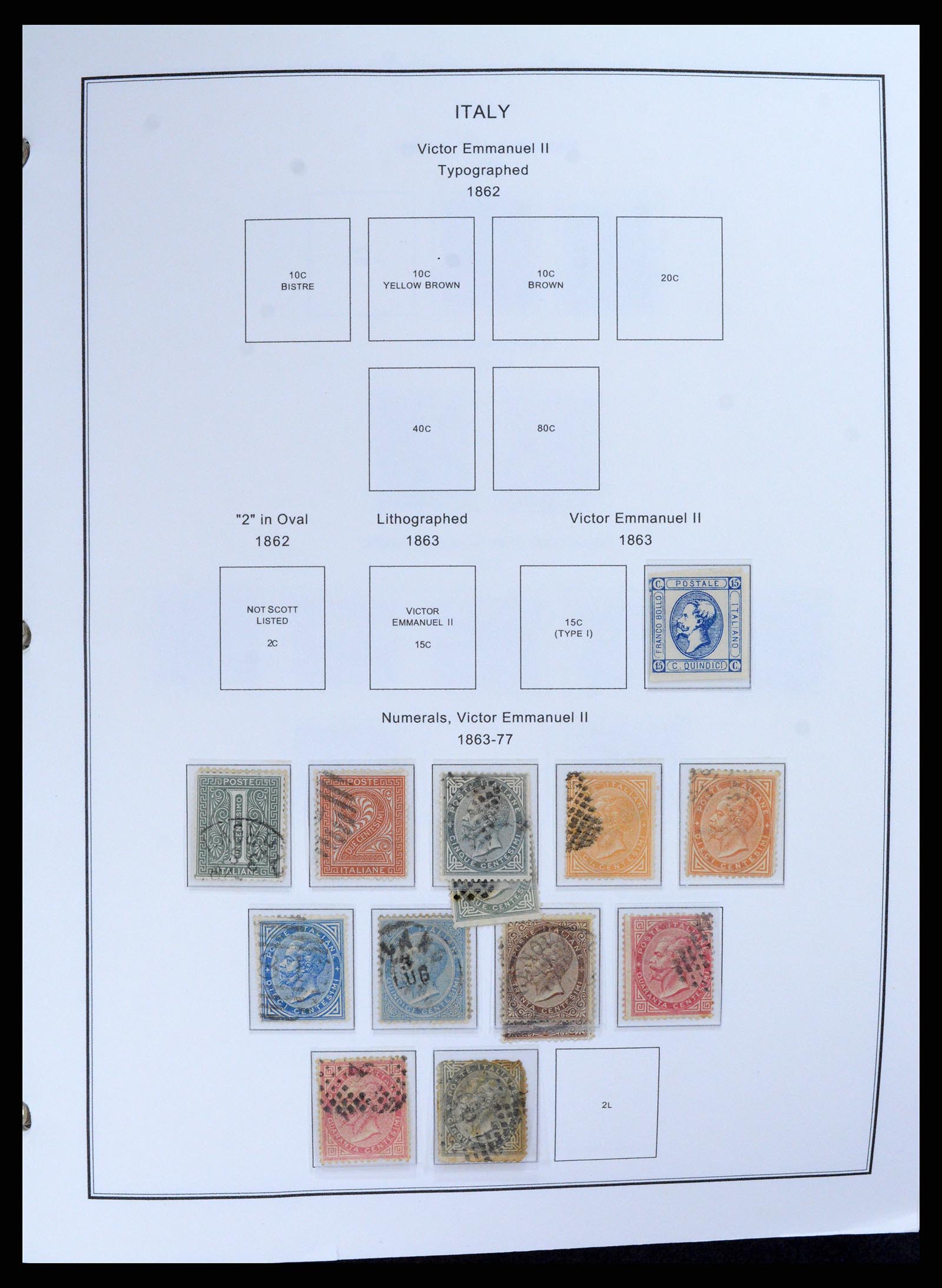 37726 002 - Postzegelverzameling 37726 Italië, Italiaanse gebieden en koloniën 18