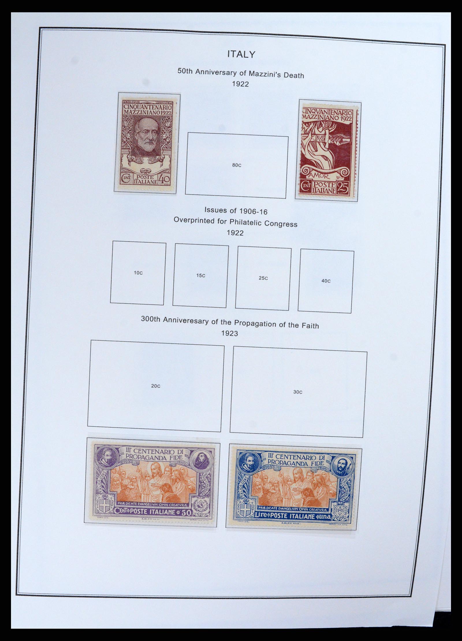 37726 009 - Postzegelverzameling 37726 Italië, Italiaanse gebieden en koloniën 18