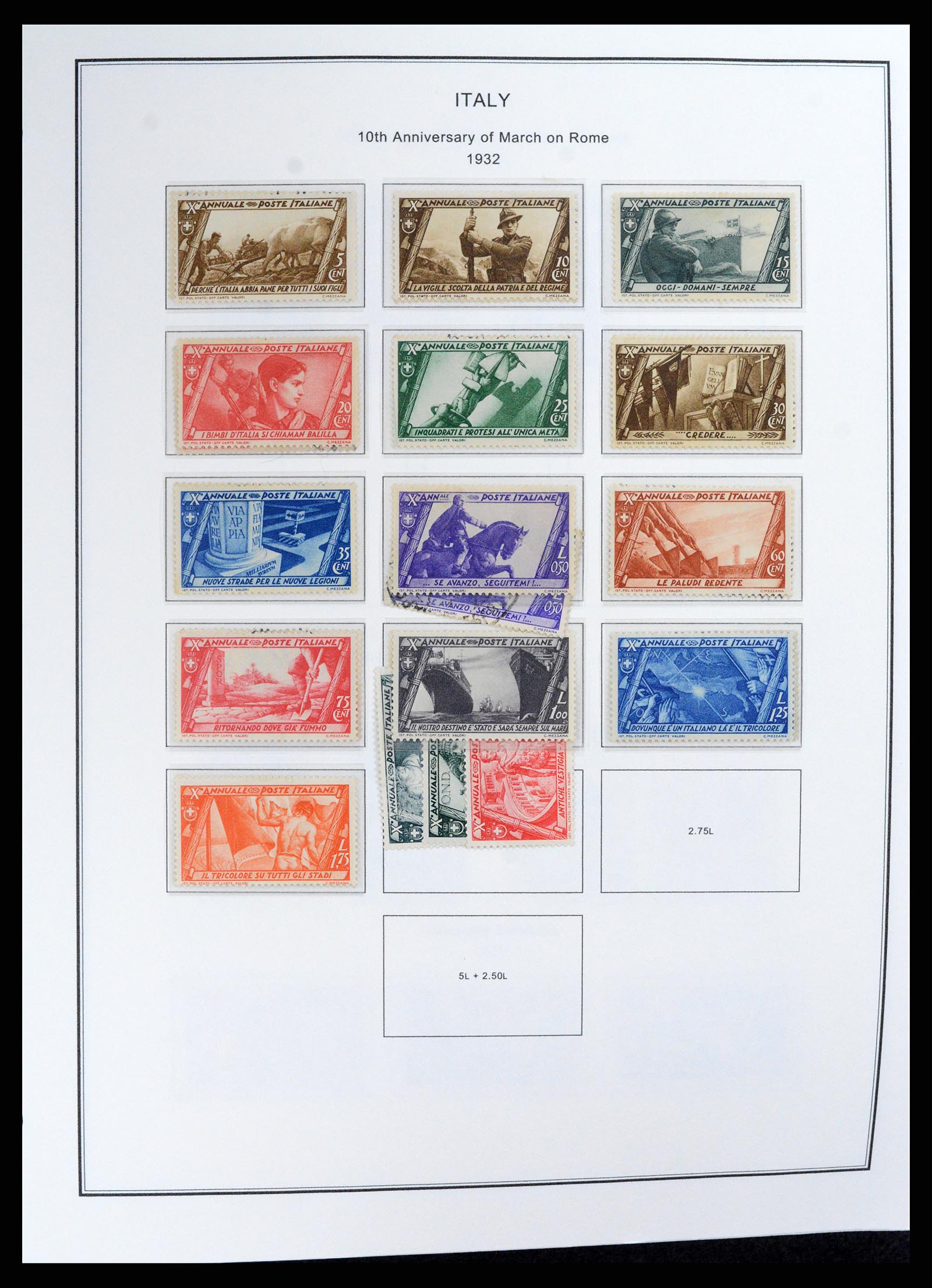 37726 020 - Postzegelverzameling 37726 Italië, Italiaanse gebieden en koloniën 18