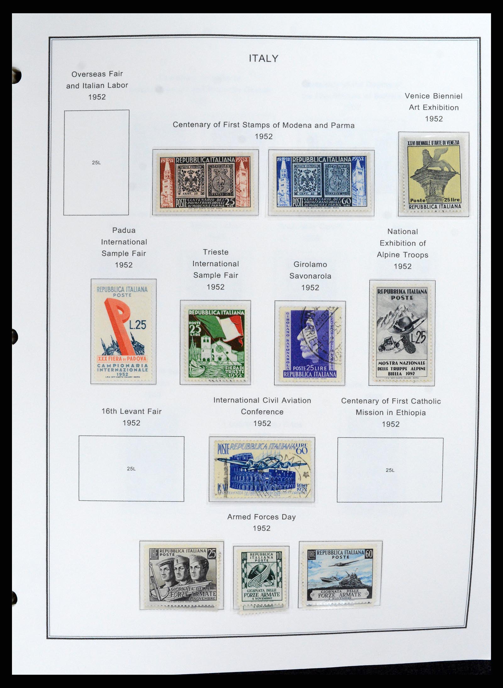 37726 041 - Postzegelverzameling 37726 Italië, Italiaanse gebieden en koloniën 18