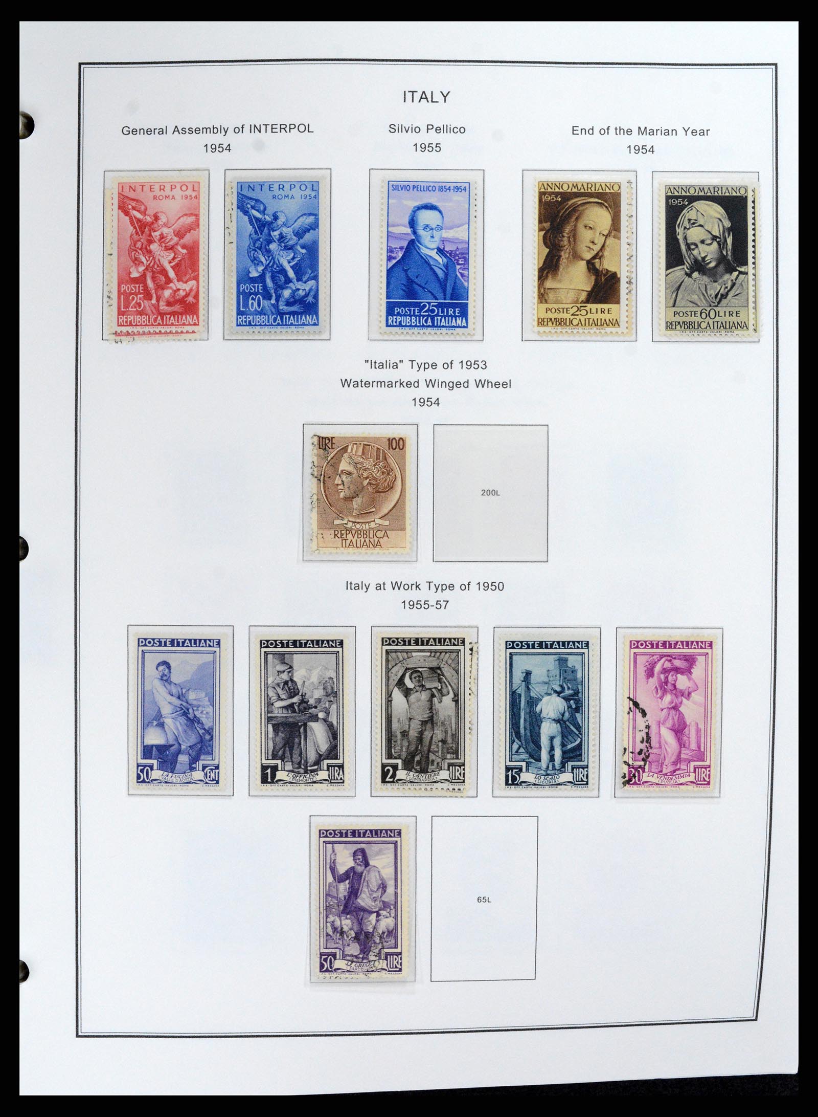 37726 045 - Postzegelverzameling 37726 Italië, Italiaanse gebieden en koloniën 18