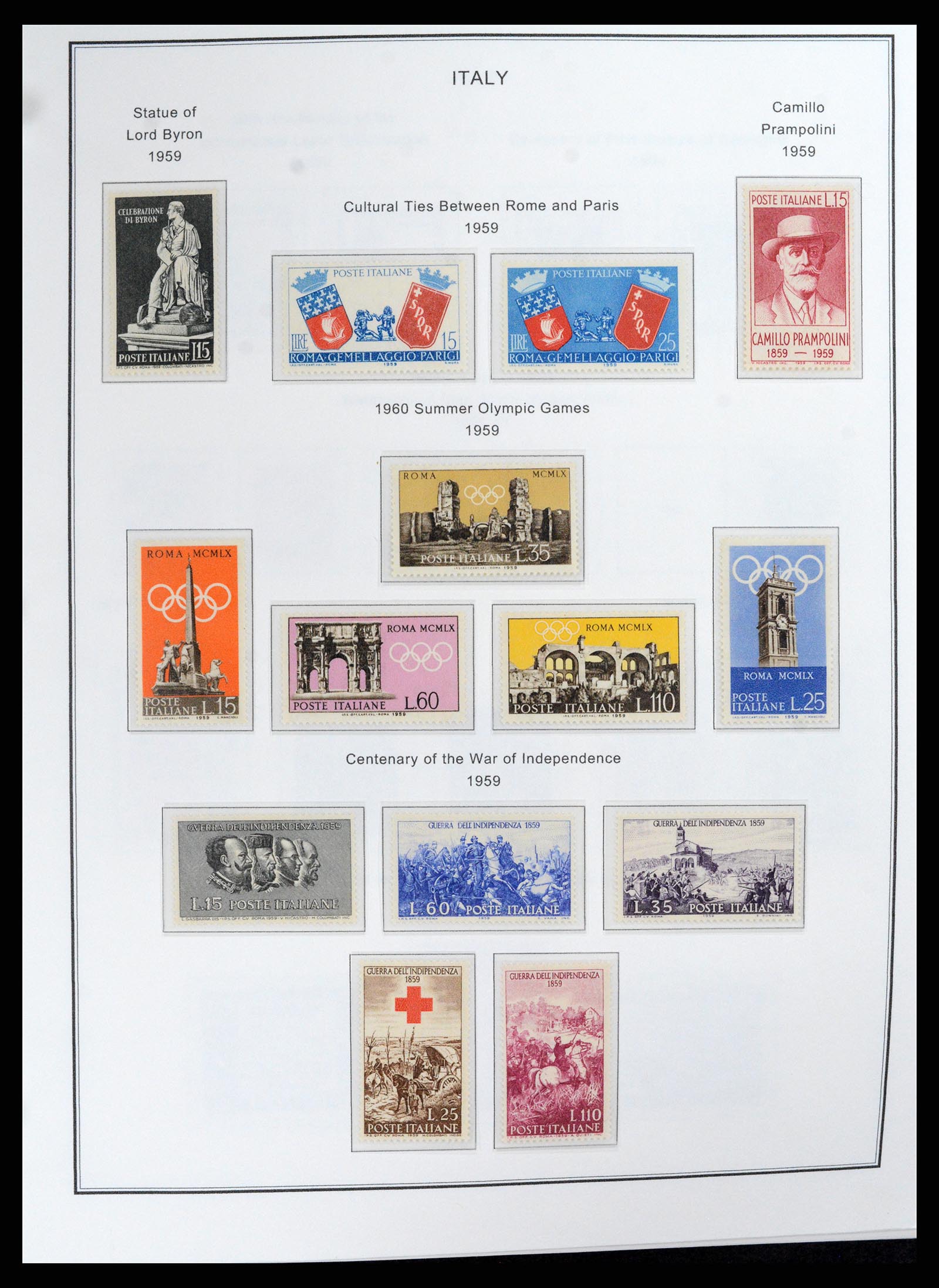 37726 053 - Postzegelverzameling 37726 Italië, Italiaanse gebieden en koloniën 18