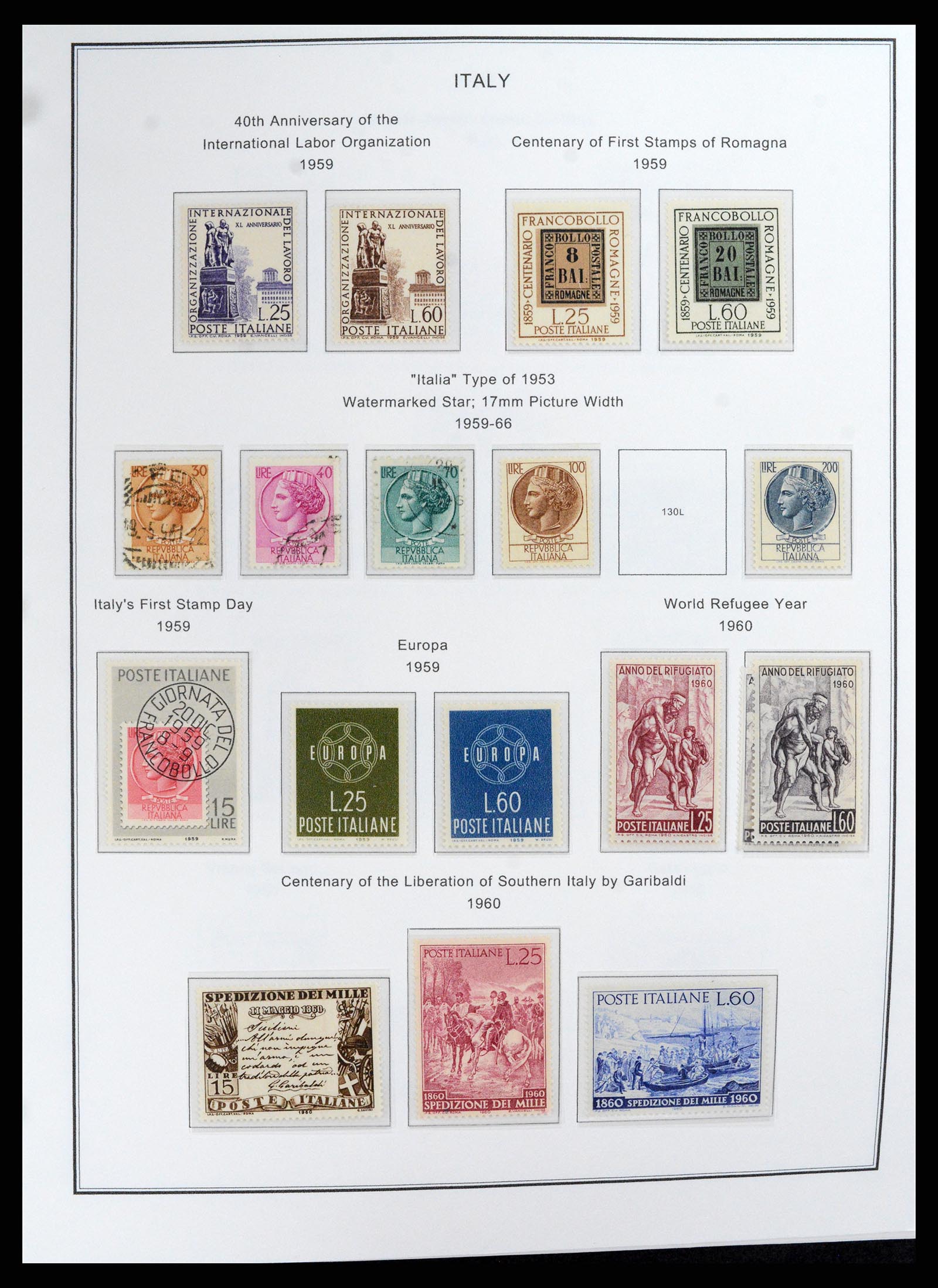 37726 054 - Postzegelverzameling 37726 Italië, Italiaanse gebieden en koloniën 18