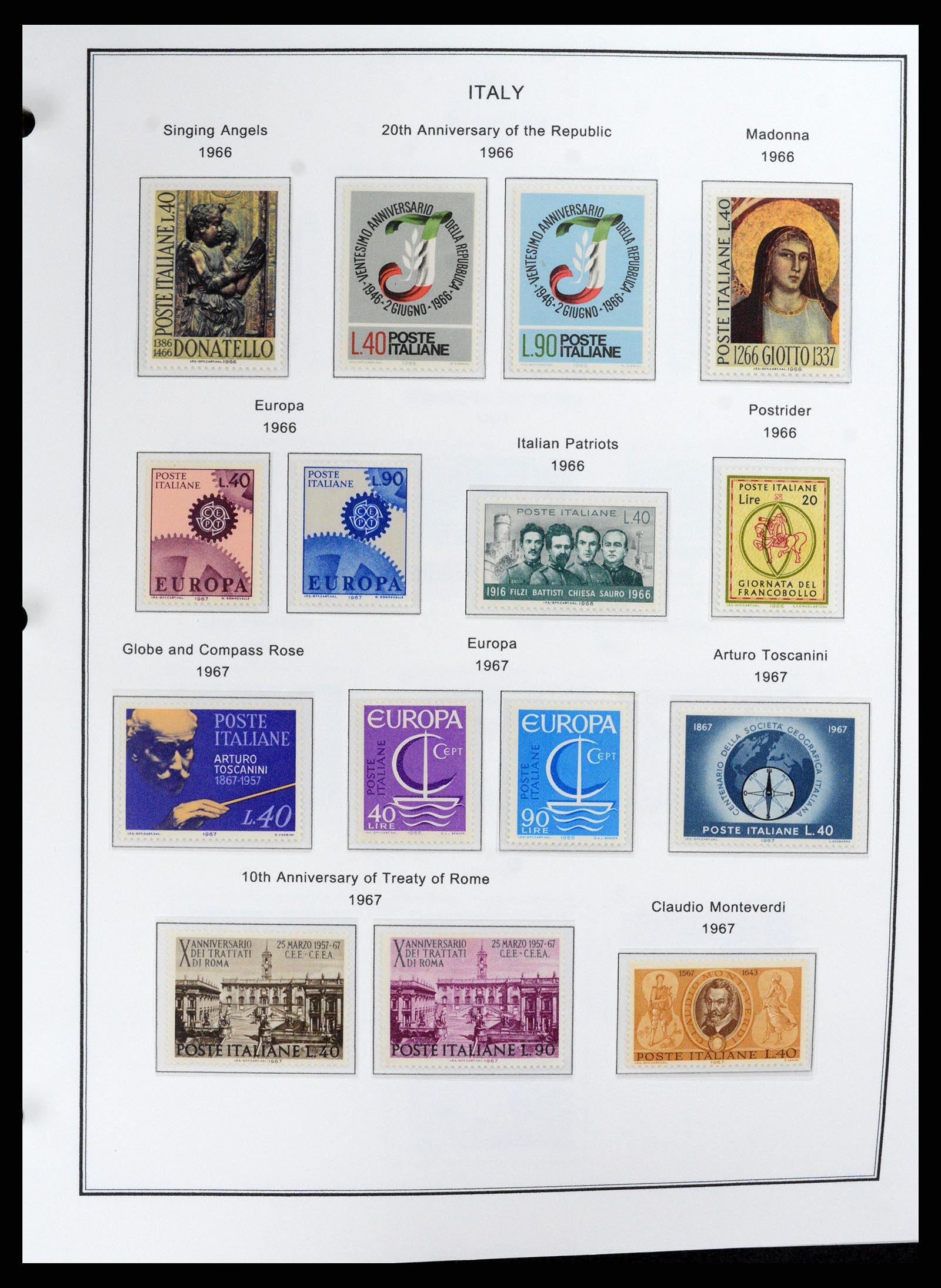 37726 065 - Postzegelverzameling 37726 Italië, Italiaanse gebieden en koloniën 18