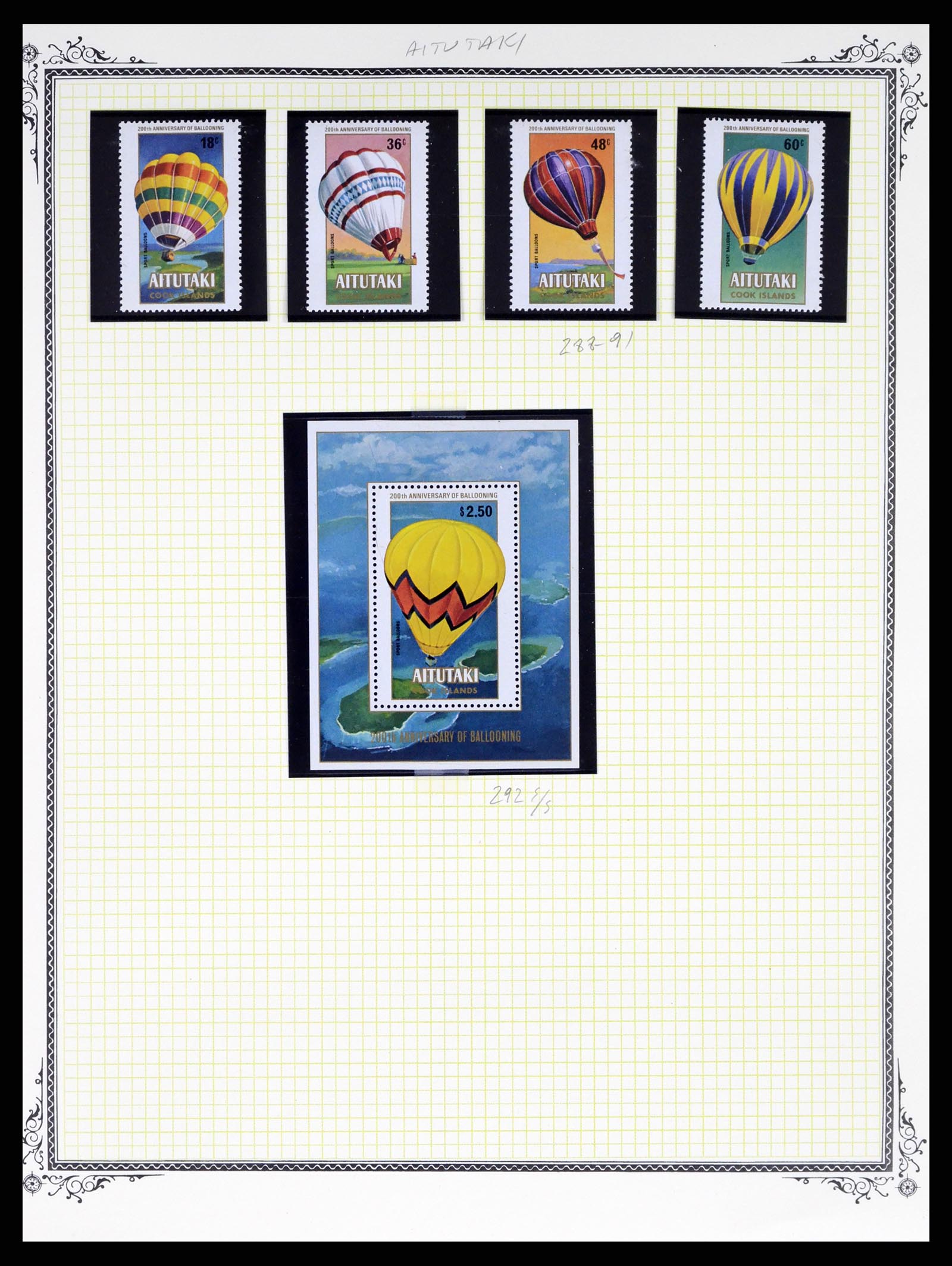 37728 001 - Stamp collection 37728 Thematic airmail 1930-2000.
