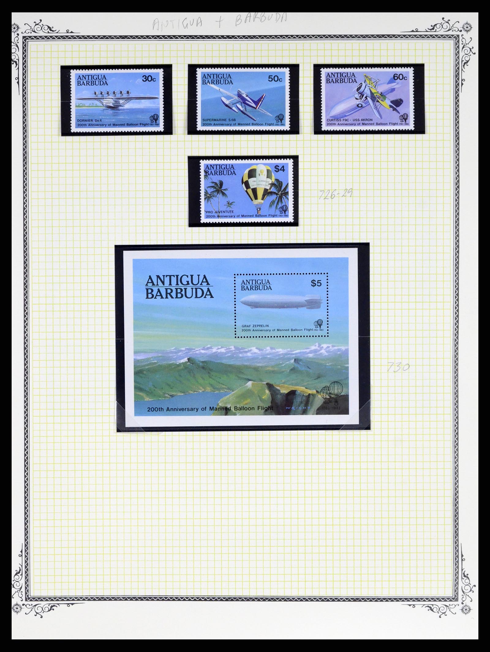 37728 006 - Postzegelverzameling 37728 Motief luchtpost 1930-2000.