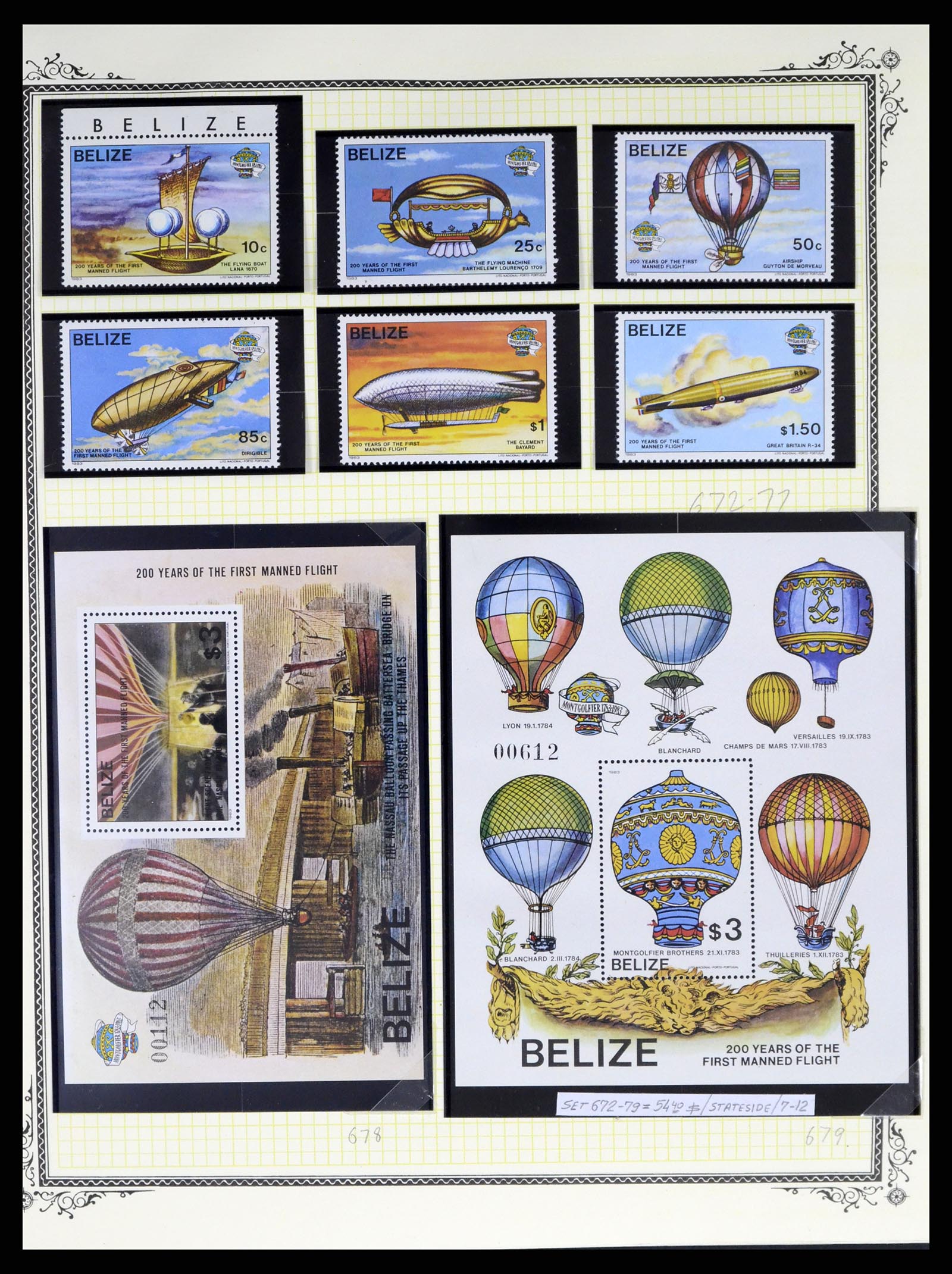 37728 019 - Stamp collection 37728 Thematic airmail 1930-2000.