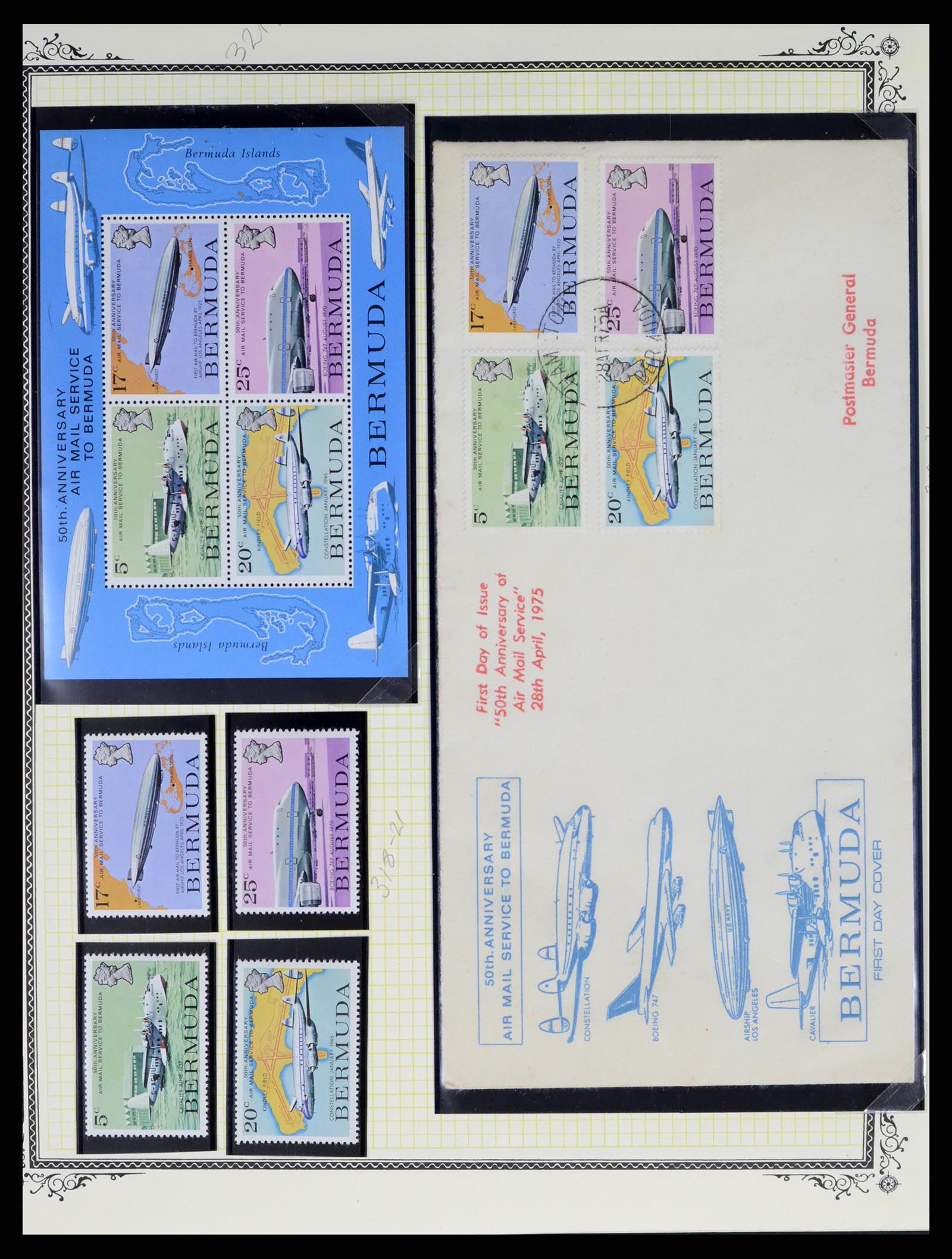 37728 021 - Postzegelverzameling 37728 Motief luchtpost 1930-2000.
