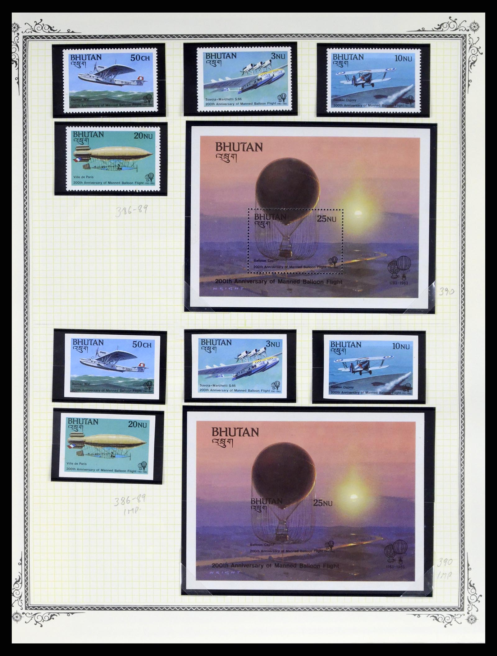 37728 023 - Postzegelverzameling 37728 Motief luchtpost 1930-2000.