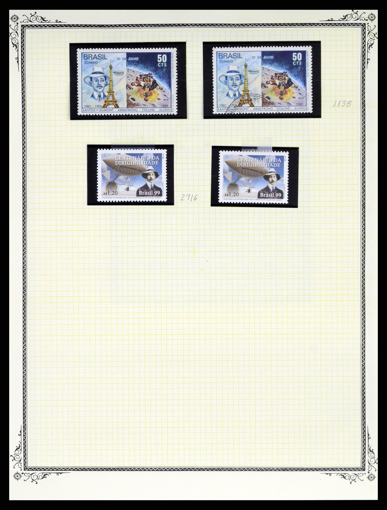 37728 030 - Postzegelverzameling 37728 Motief luchtpost 1930-2000.