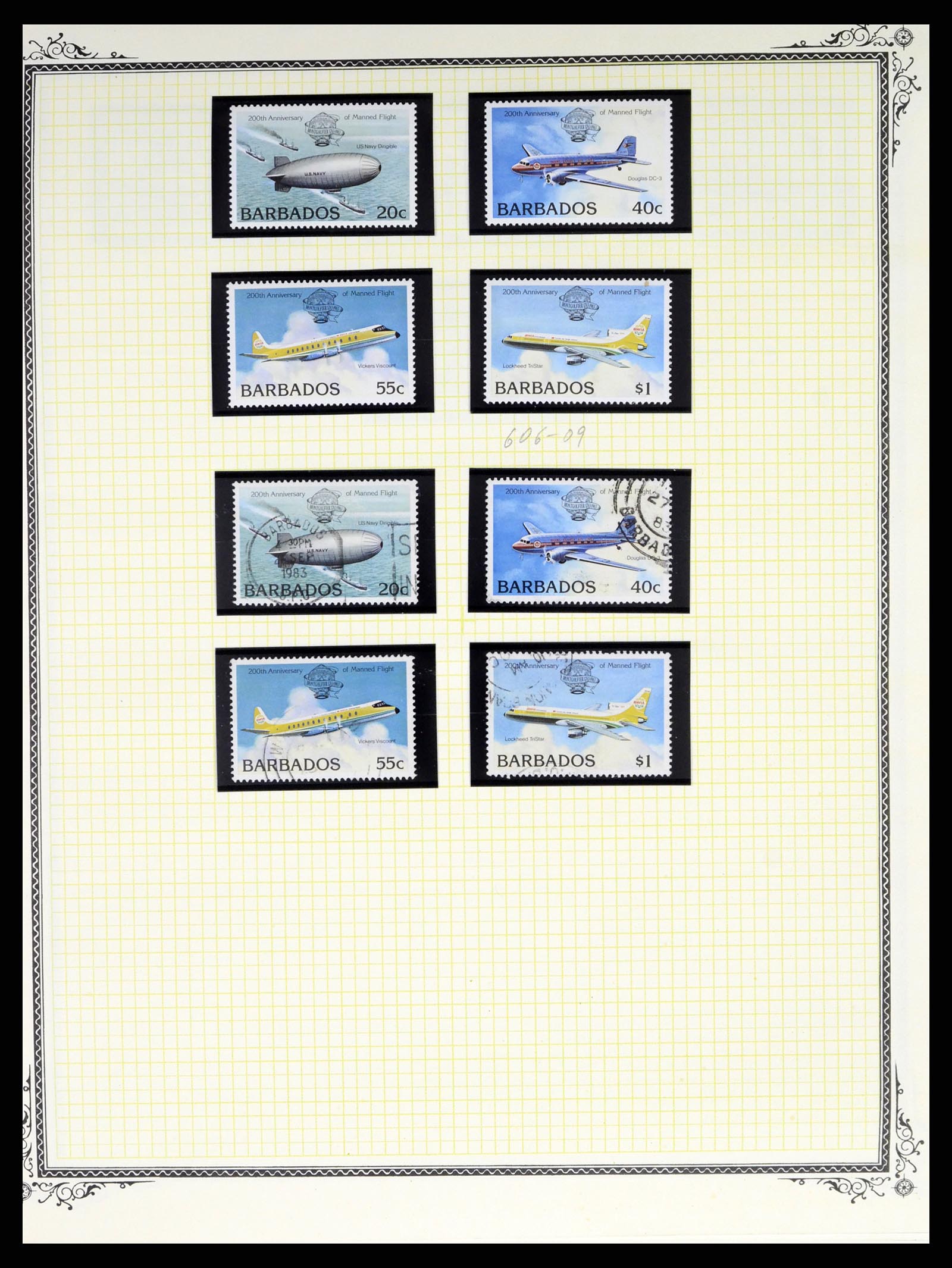 37728 042 - Postzegelverzameling 37728 Motief luchtpost 1930-2000.