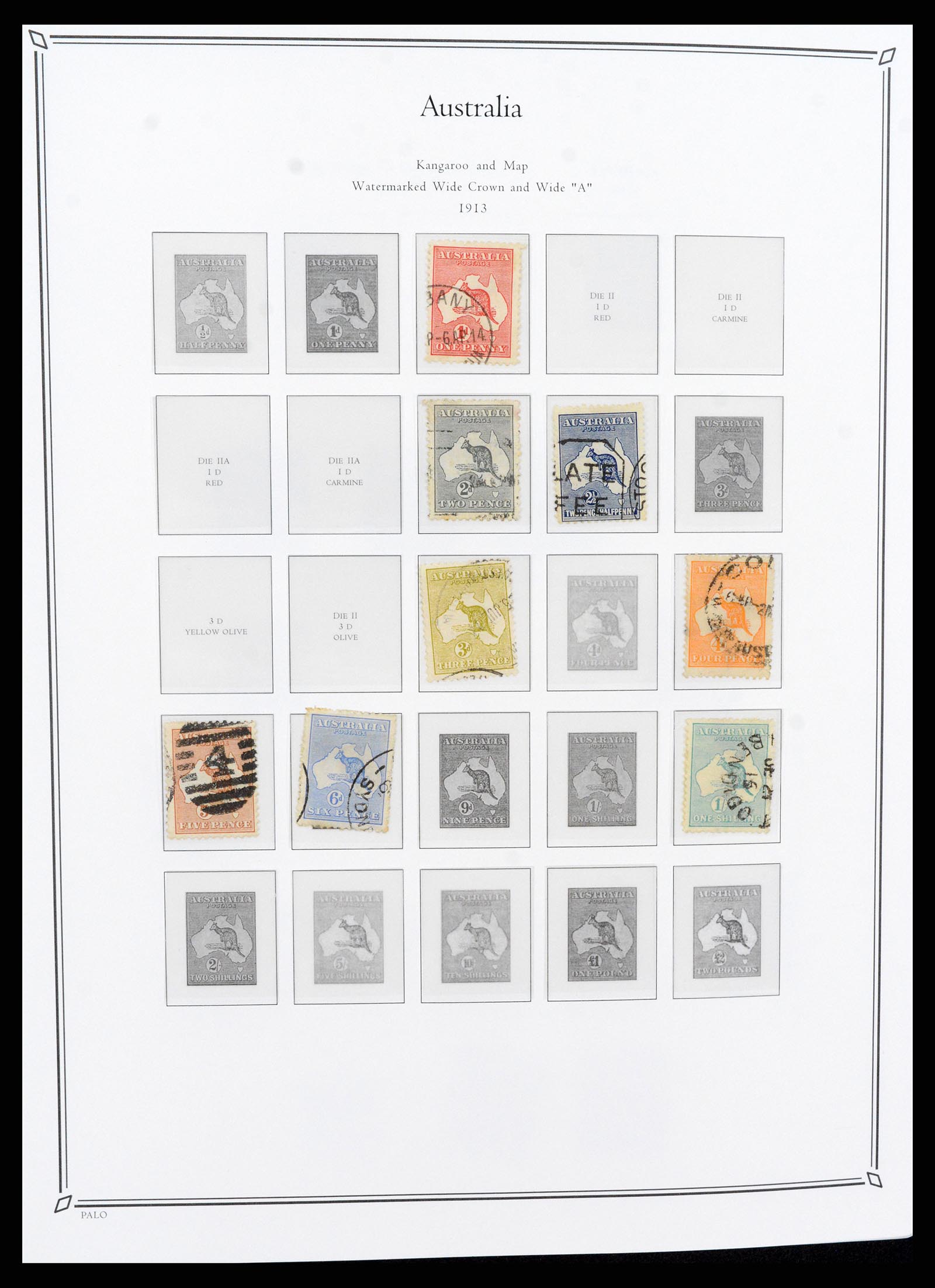 37730 001 - Postzegelverzameling 37730 Britse koloniën in de Stille Zuidzee 1860-