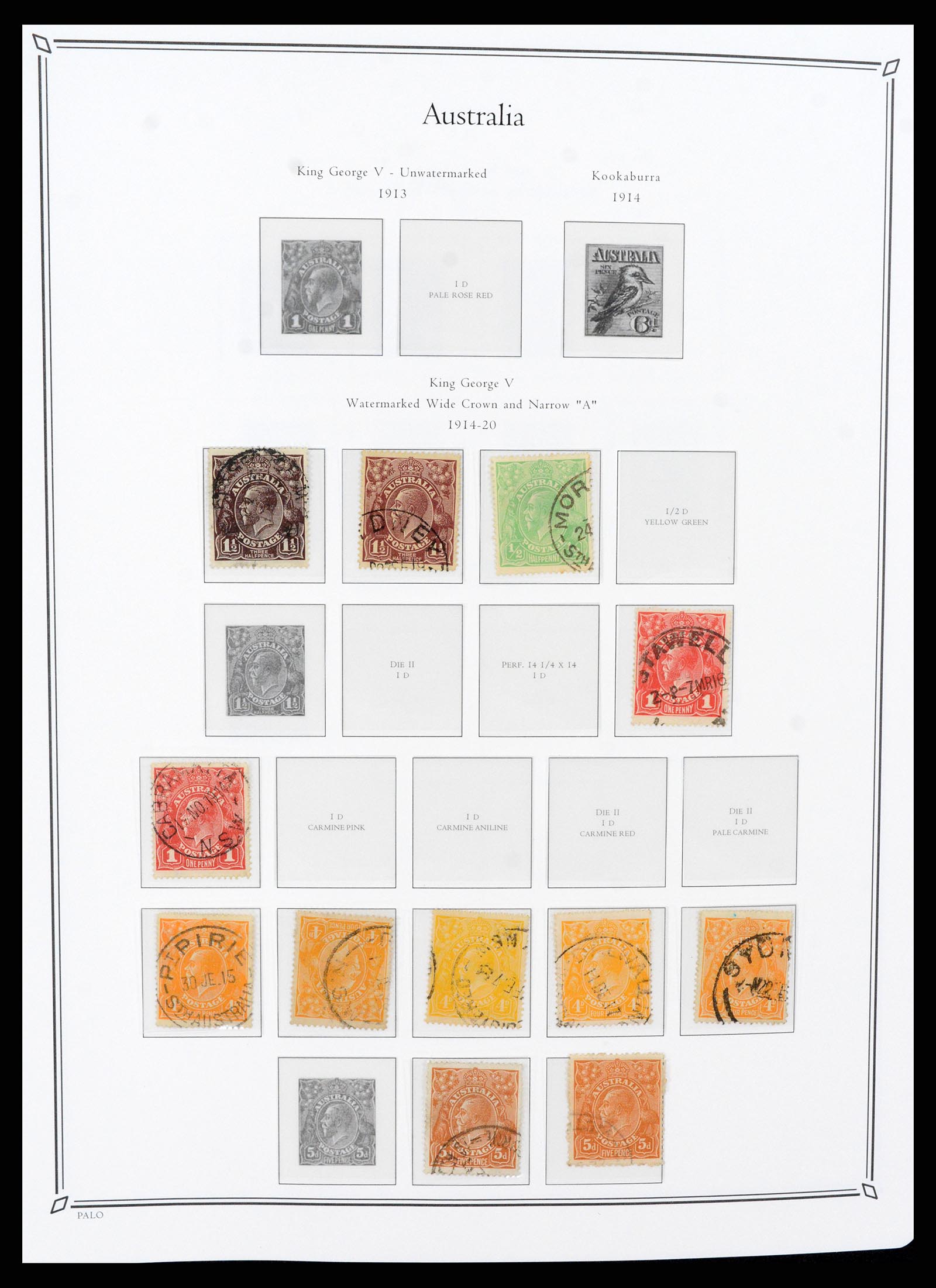 37730 002 - Postzegelverzameling 37730 Britse koloniën in de Stille Zuidzee 1860-