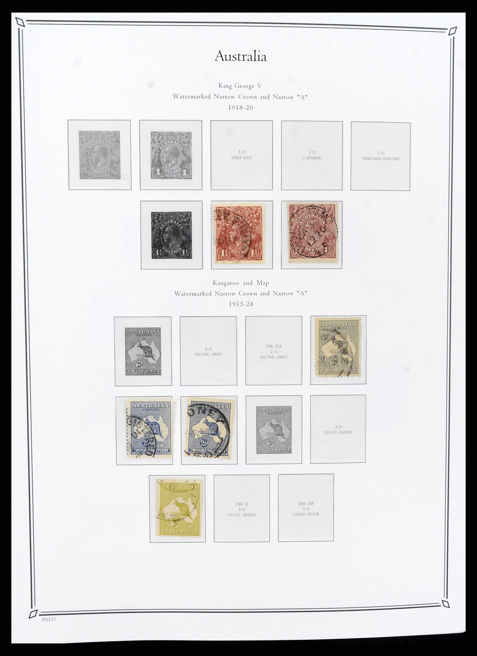 37730 003 - Postzegelverzameling 37730 Britse koloniën in de Stille Zuidzee 1860-