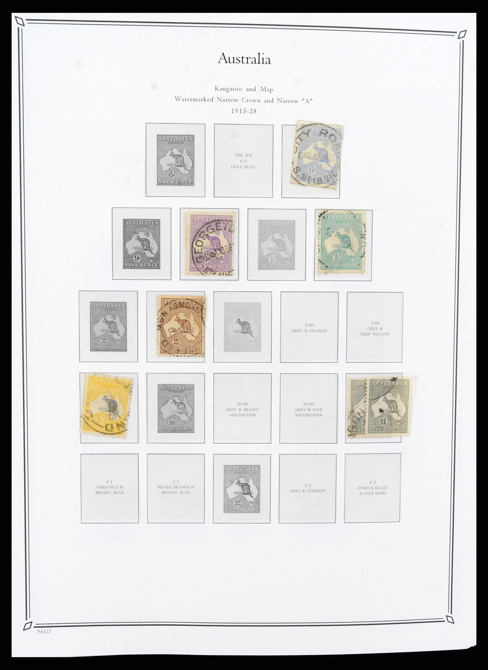 37730 004 - Postzegelverzameling 37730 Britse koloniën in de Stille Zuidzee 1860-
