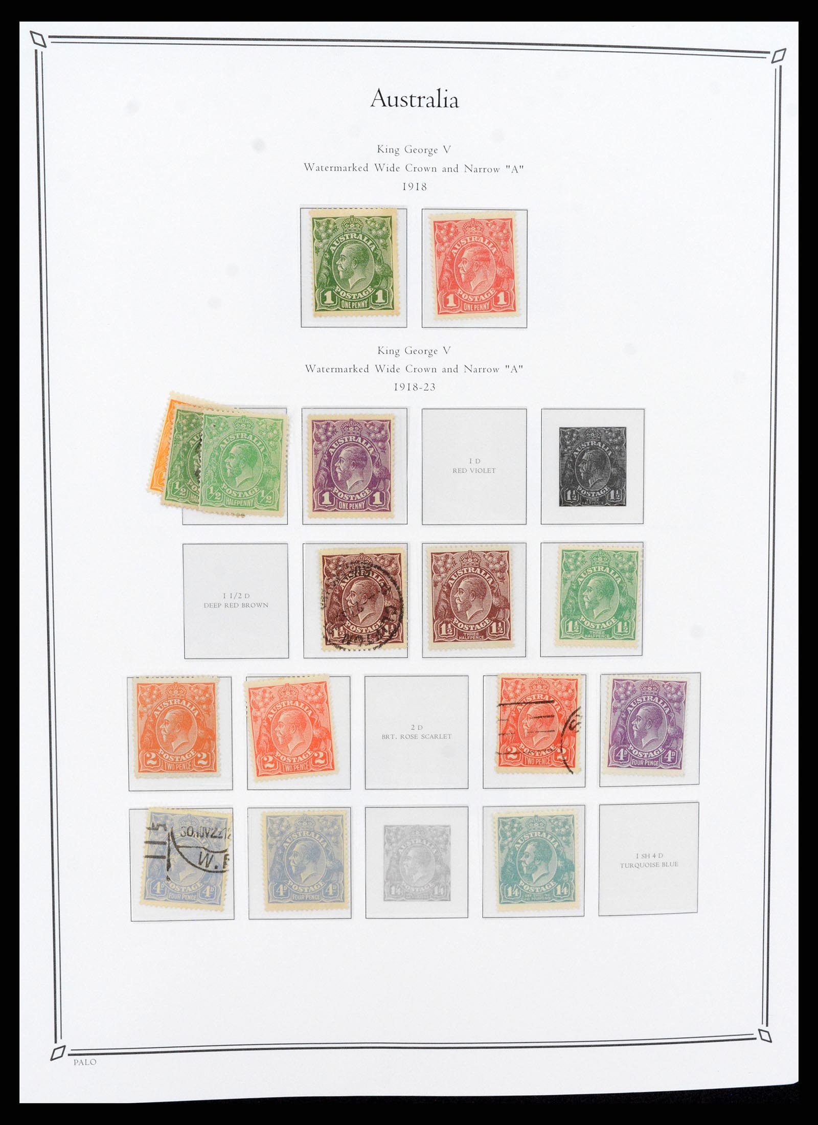 37730 005 - Postzegelverzameling 37730 Britse koloniën in de Stille Zuidzee 1860-
